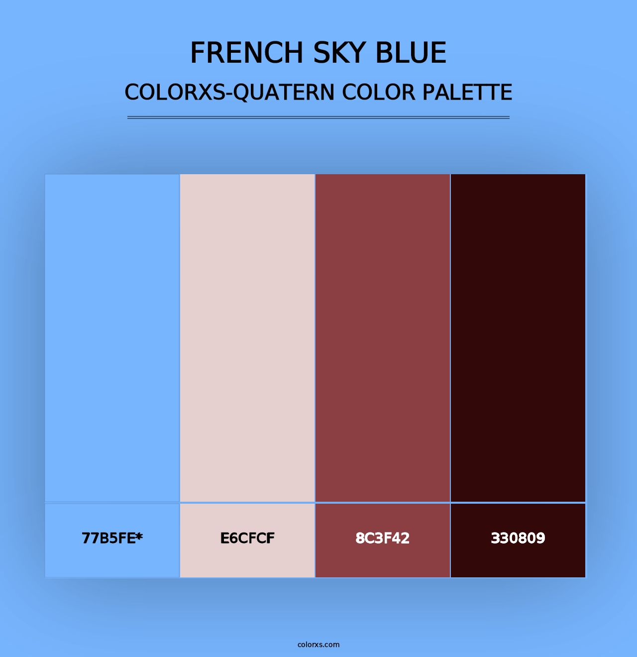 French Sky Blue - Colorxs Quad Palette