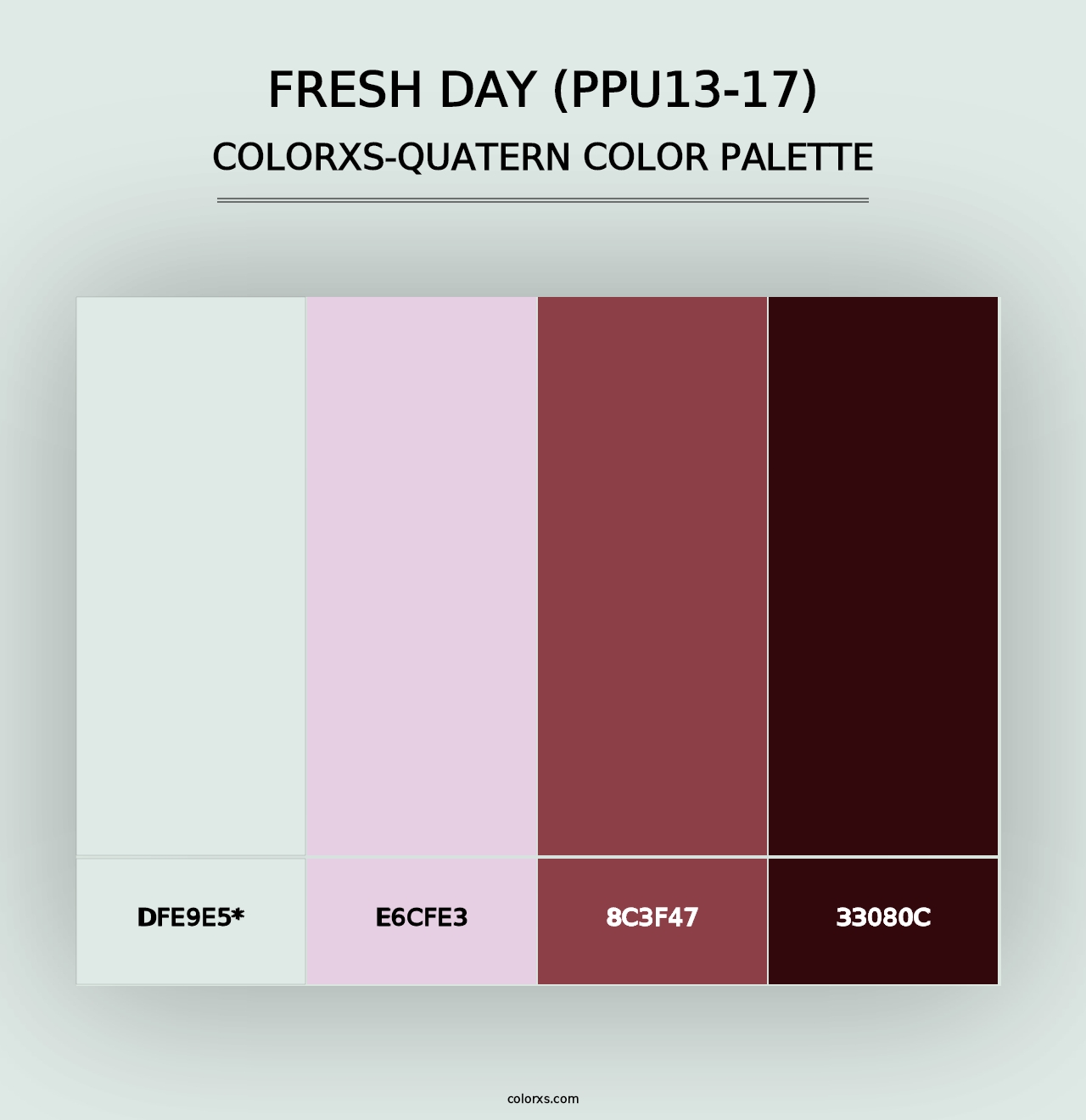 Fresh Day (PPU13-17) - Colorxs Quad Palette