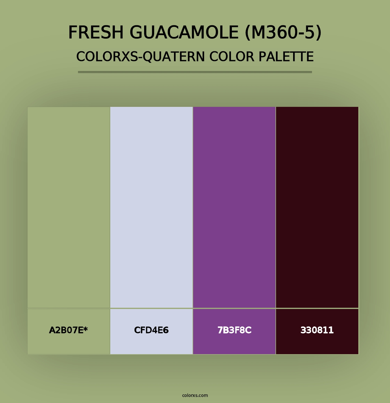 Fresh Guacamole (M360-5) - Colorxs Quad Palette