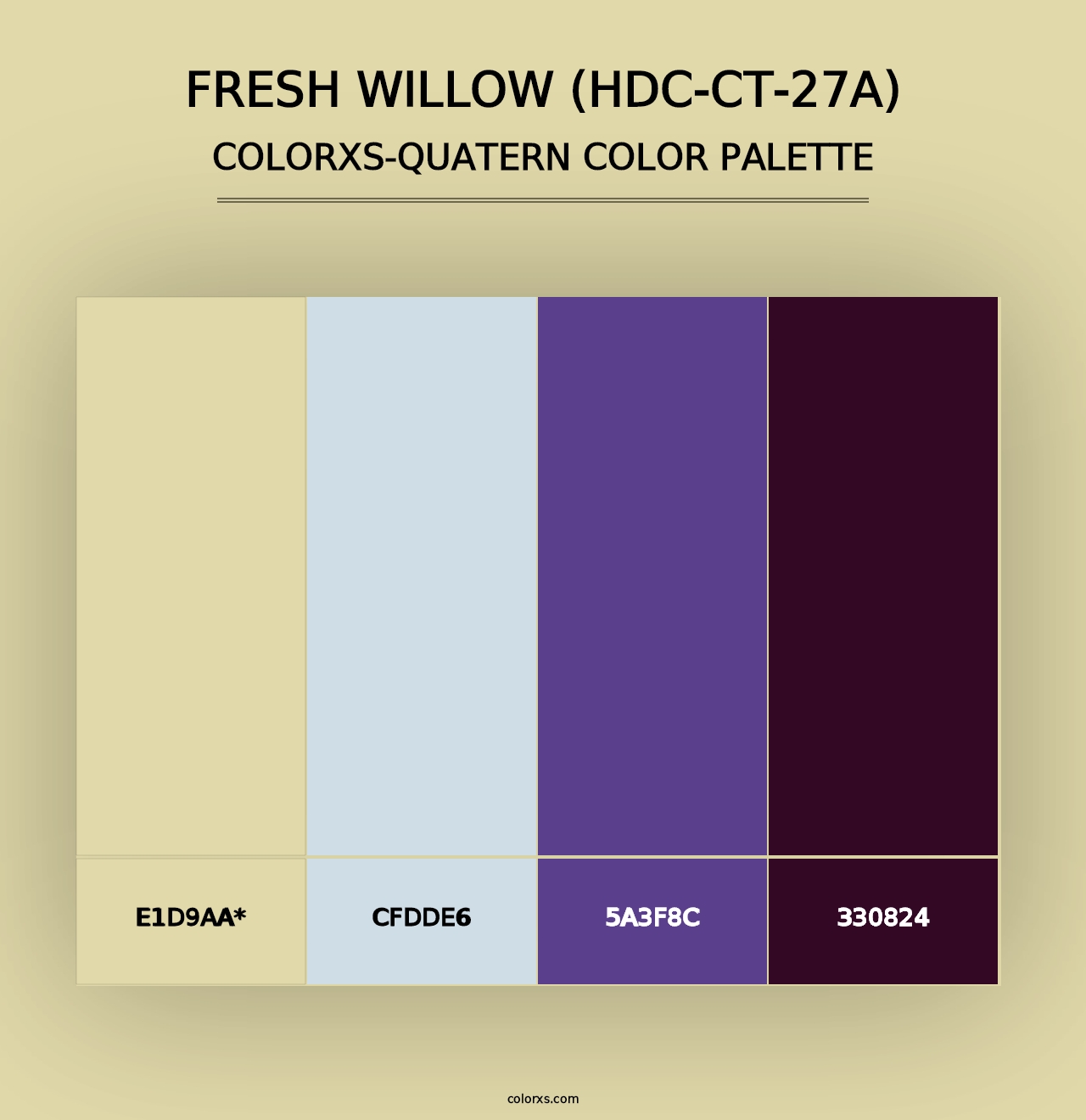 Fresh Willow (HDC-CT-27A) - Colorxs Quad Palette