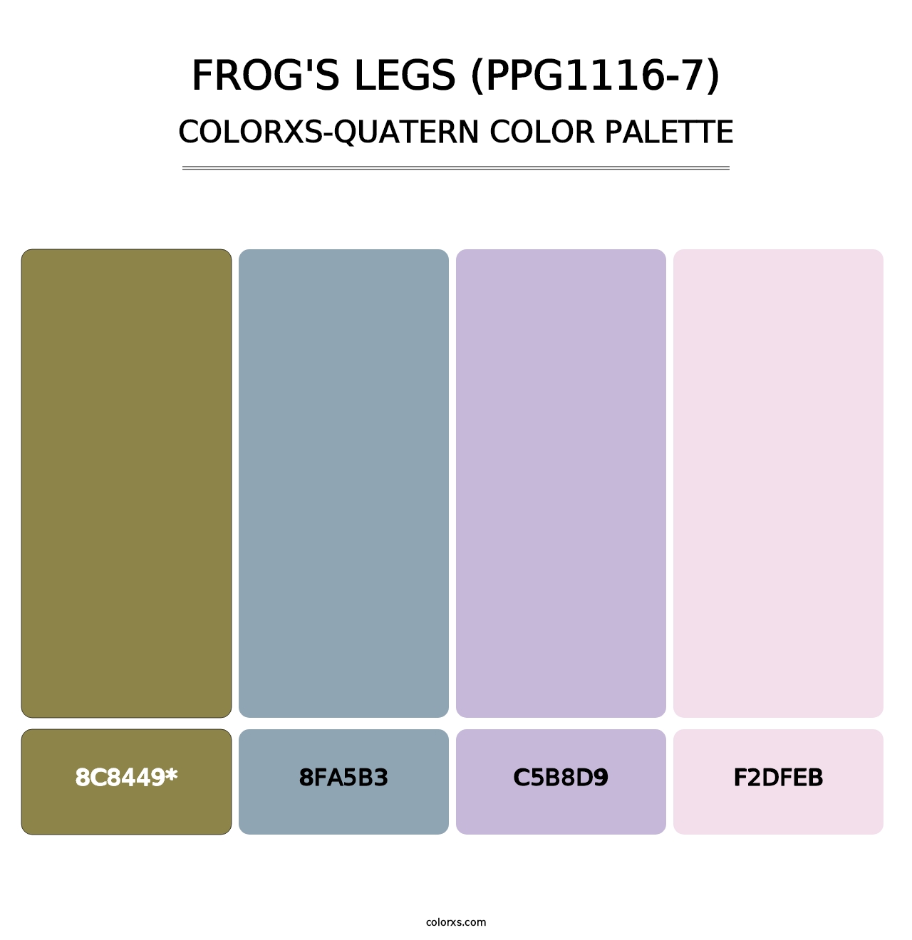 Frog's Legs (PPG1116-7) - Colorxs Quad Palette