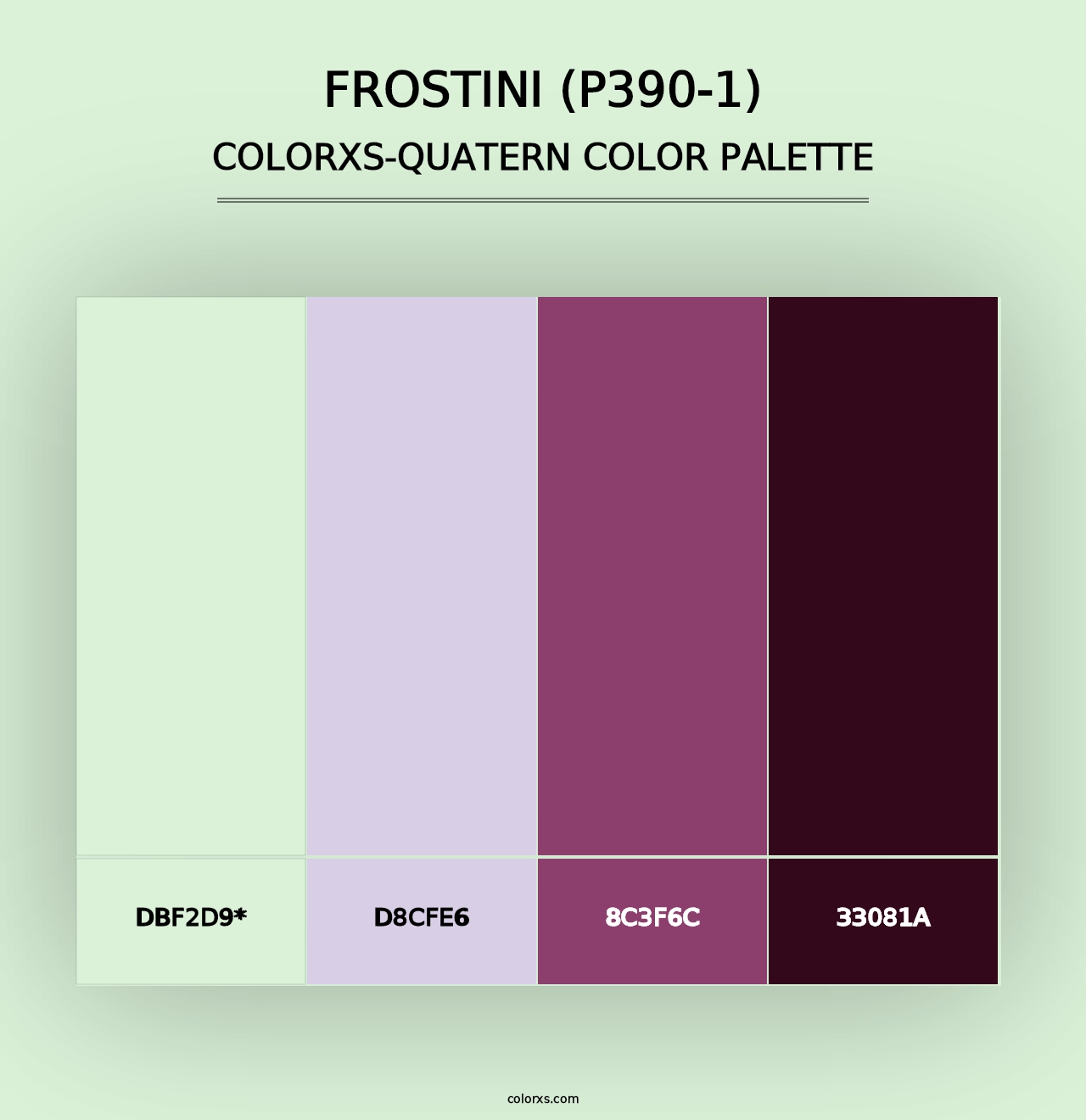 Frostini (P390-1) - Colorxs Quad Palette