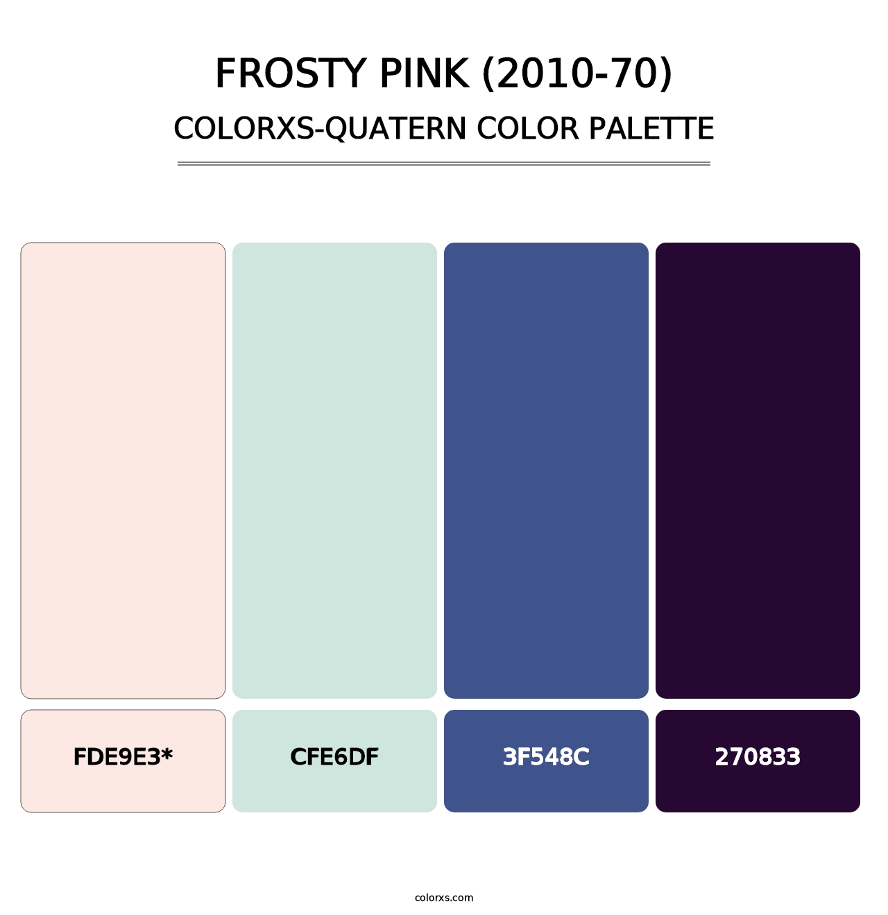 Frosty Pink (2010-70) - Colorxs Quad Palette