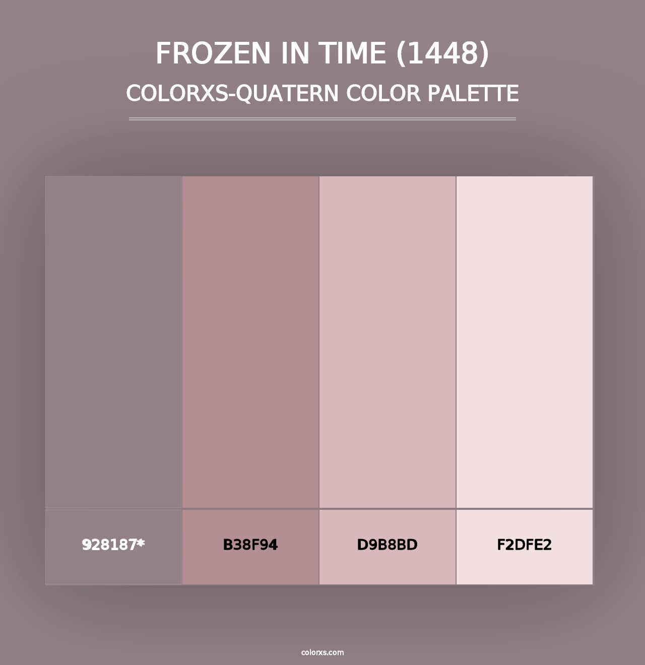 Frozen in Time (1448) - Colorxs Quad Palette