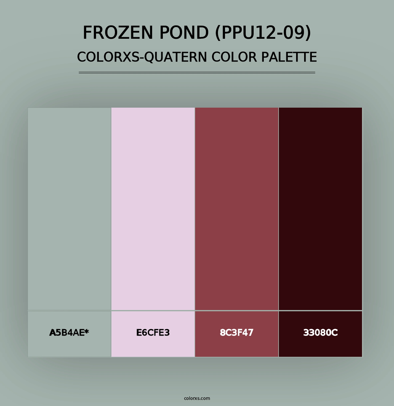 Frozen Pond (PPU12-09) - Colorxs Quad Palette