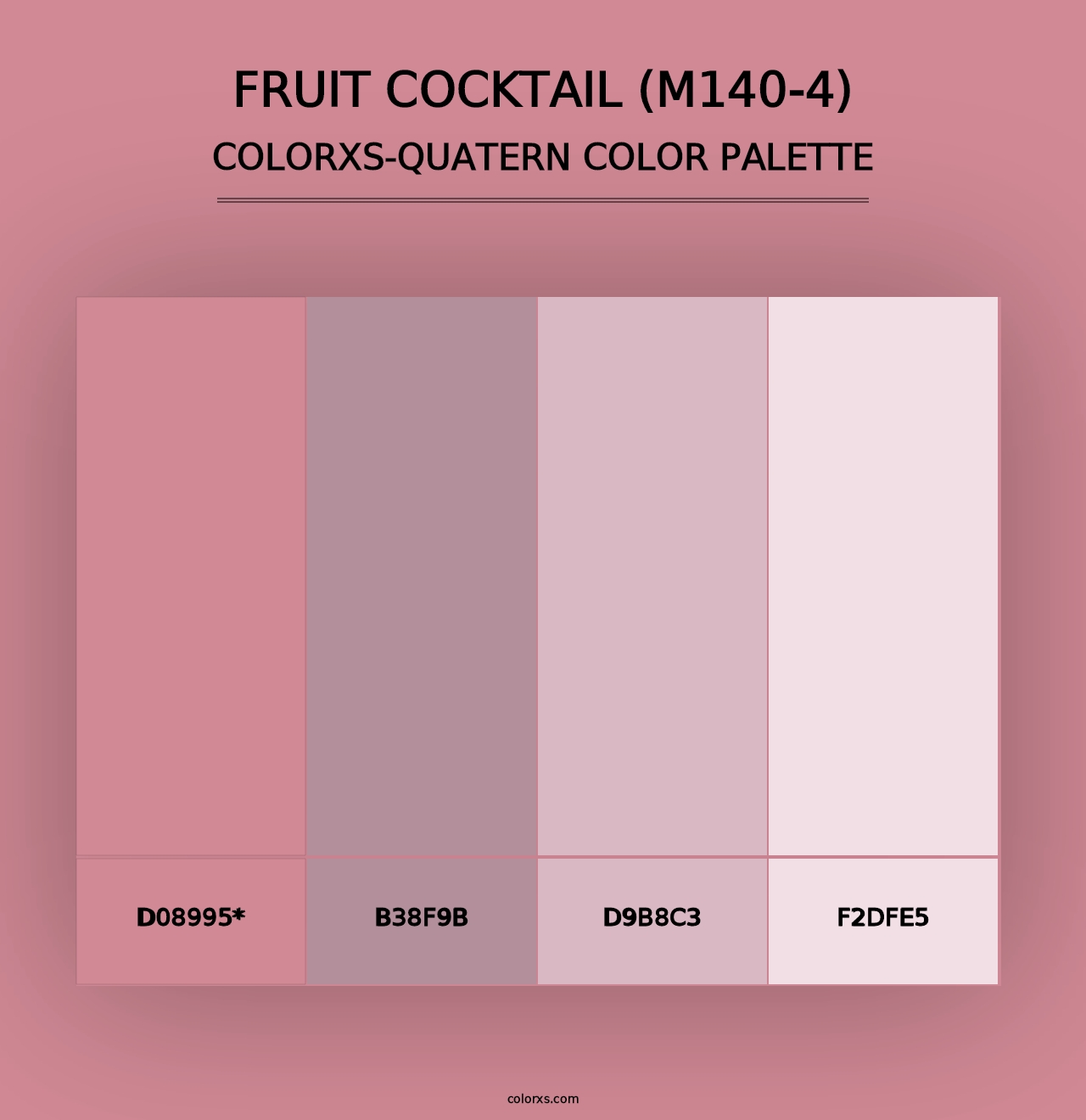 Fruit Cocktail (M140-4) - Colorxs Quad Palette