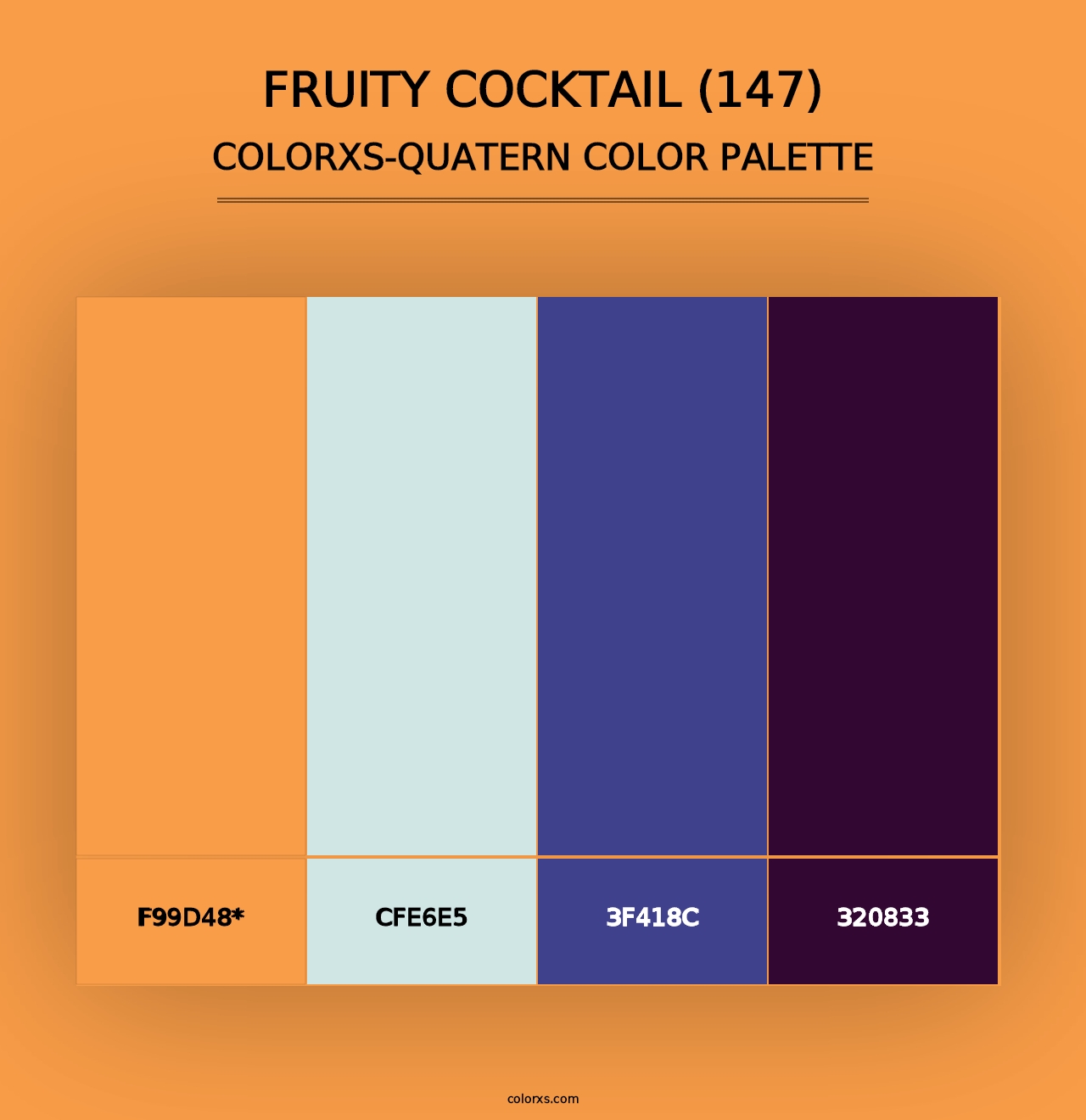 Fruity Cocktail (147) - Colorxs Quad Palette