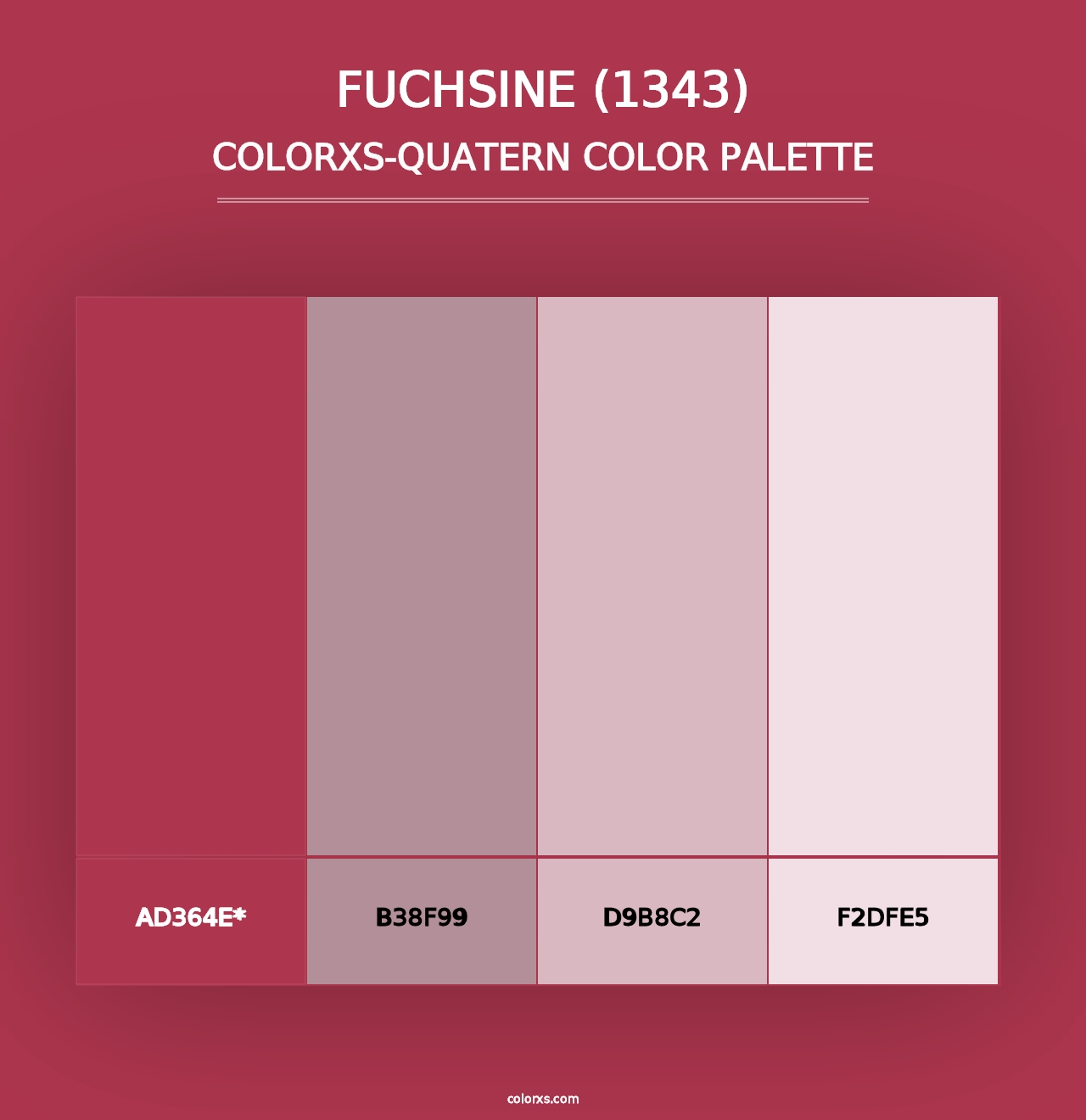 Fuchsine (1343) - Colorxs Quad Palette