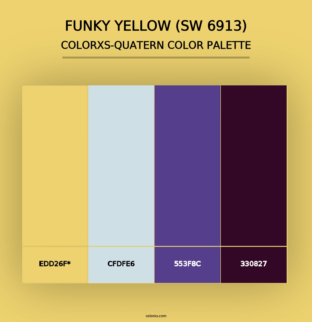 Funky Yellow (SW 6913) - Colorxs Quad Palette