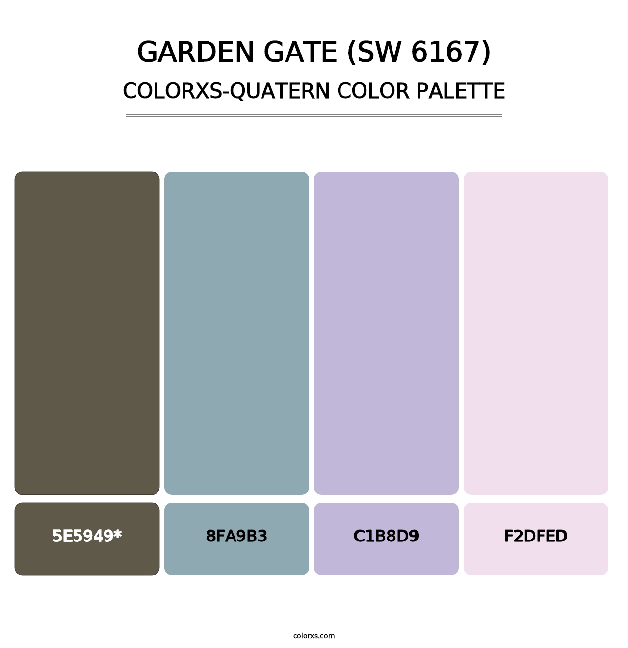 Garden Gate (SW 6167) - Colorxs Quad Palette