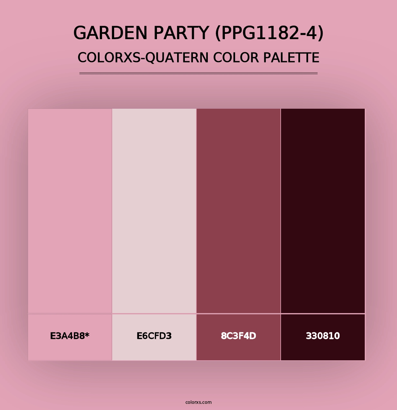 Garden Party (PPG1182-4) - Colorxs Quad Palette