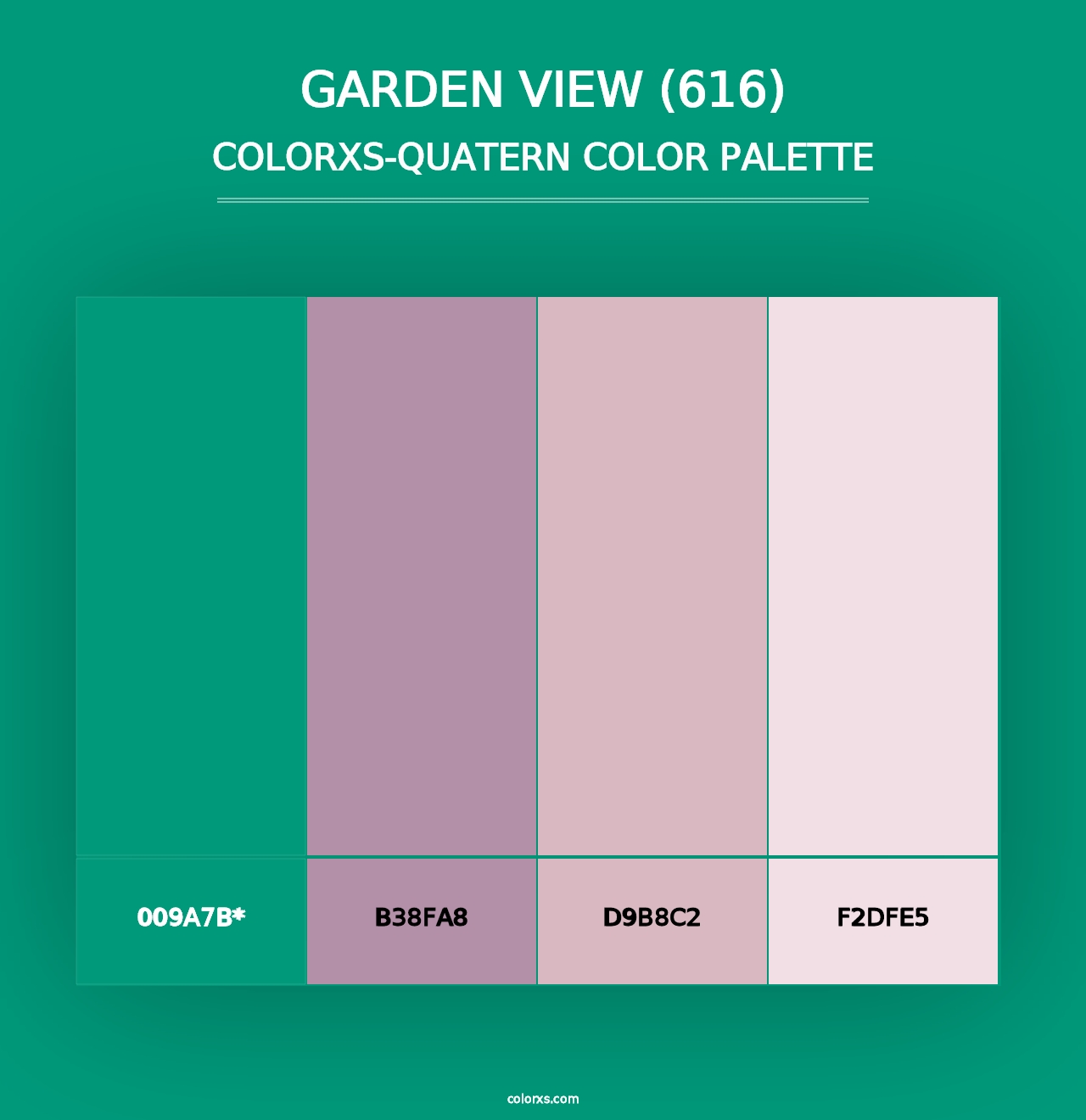 Garden View (616) - Colorxs Quad Palette