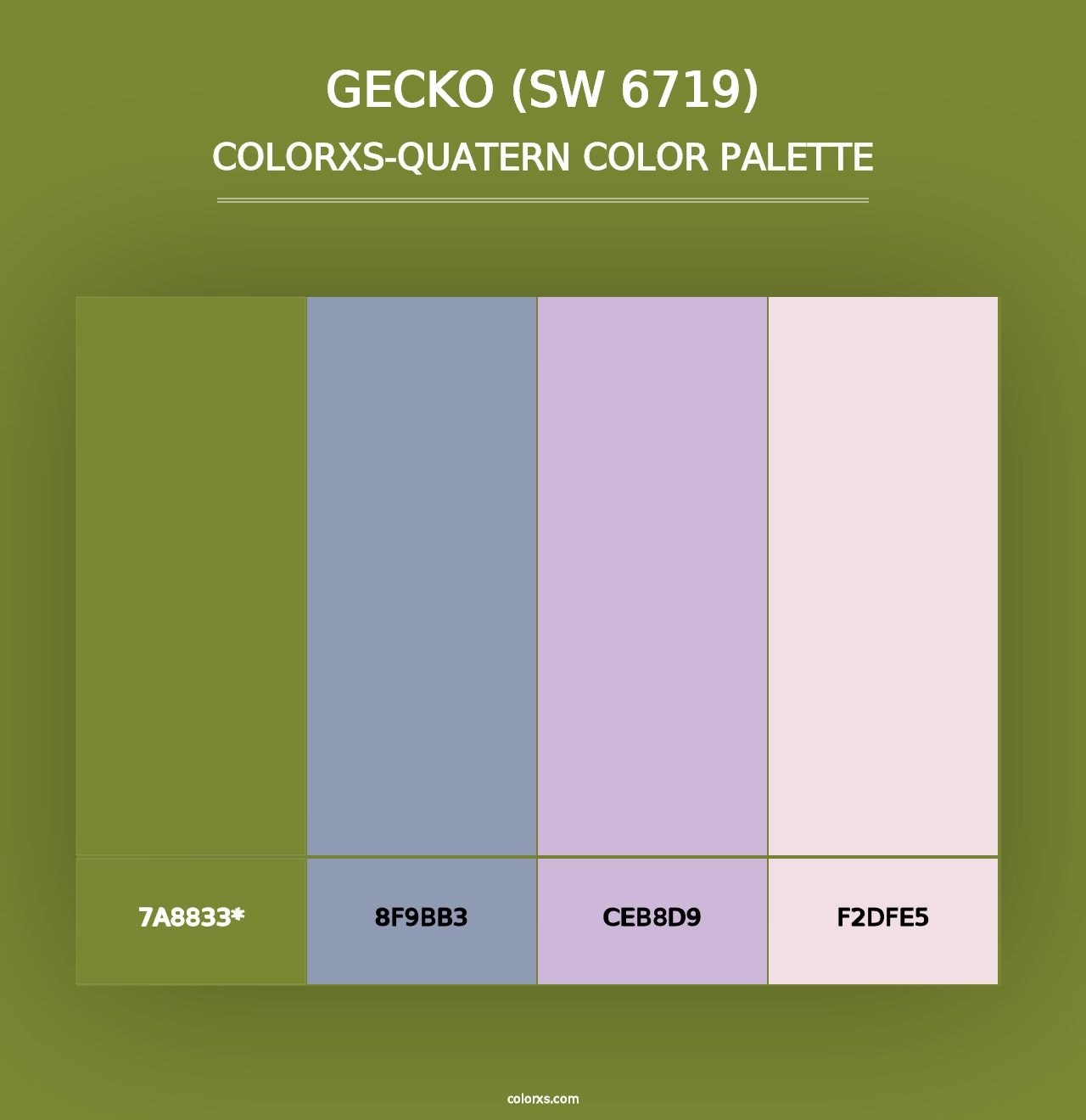 Gecko (SW 6719) - Colorxs Quad Palette