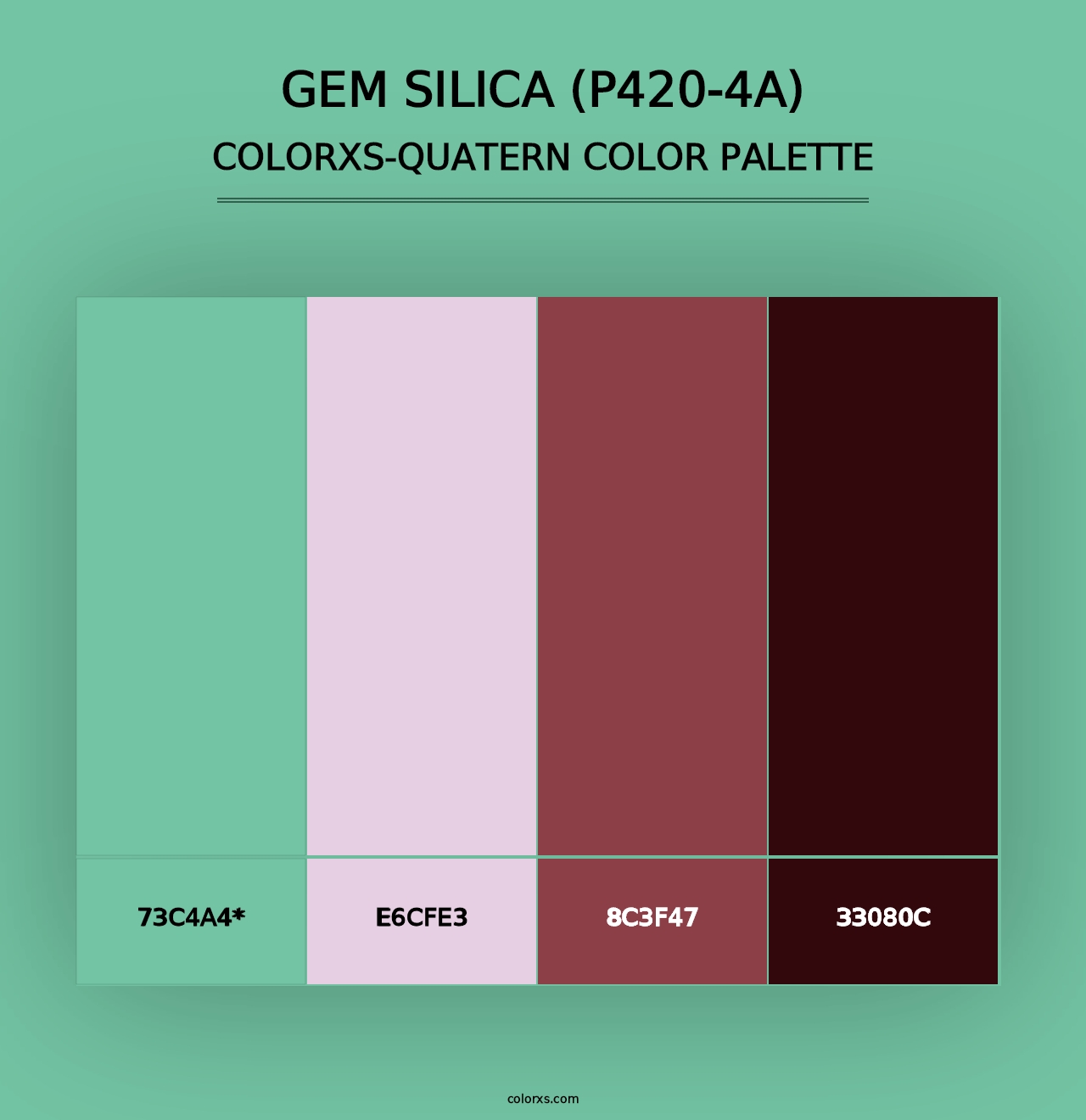 Gem Silica (P420-4A) - Colorxs Quad Palette