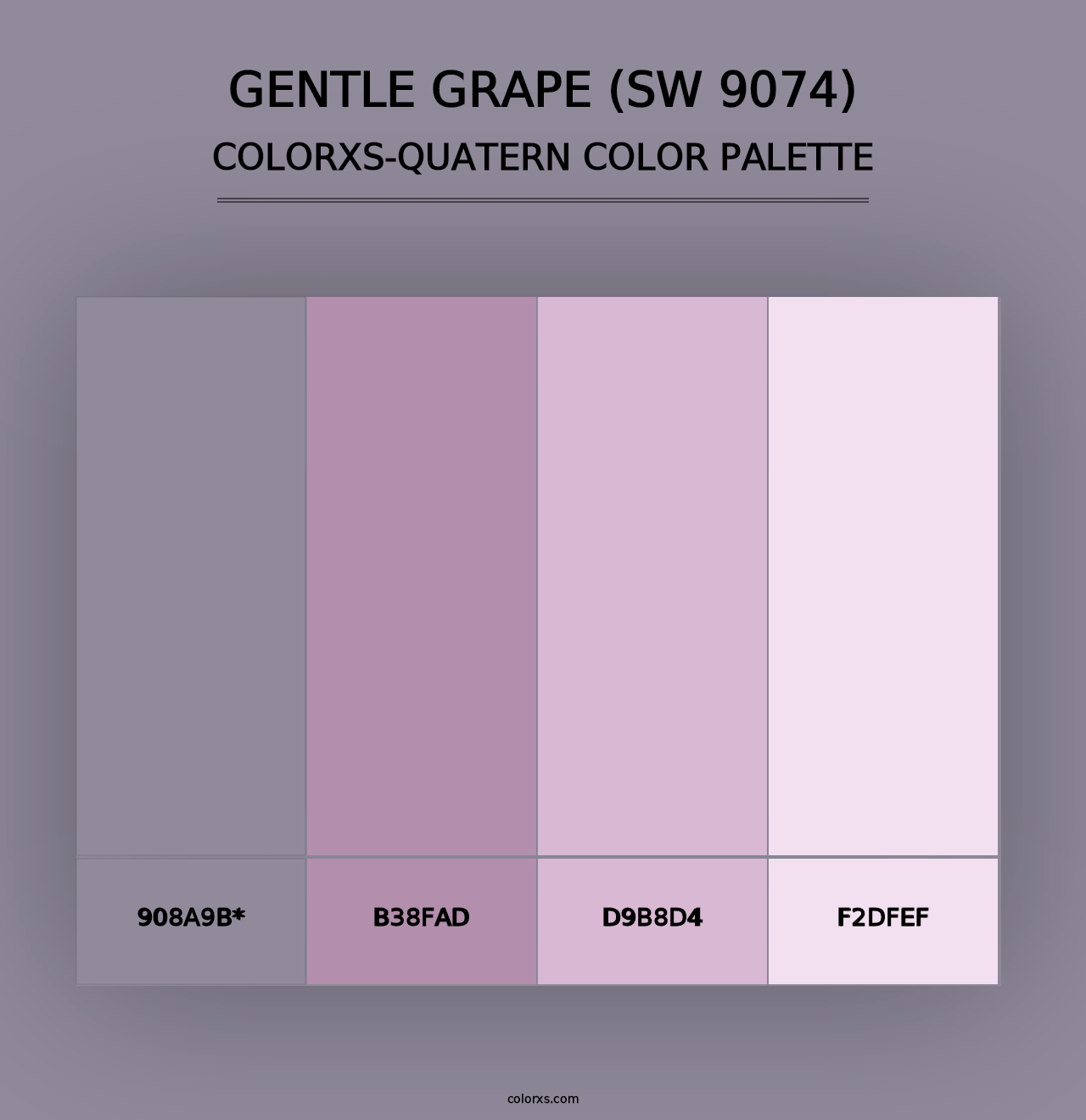 Gentle Grape (SW 9074) - Colorxs Quad Palette