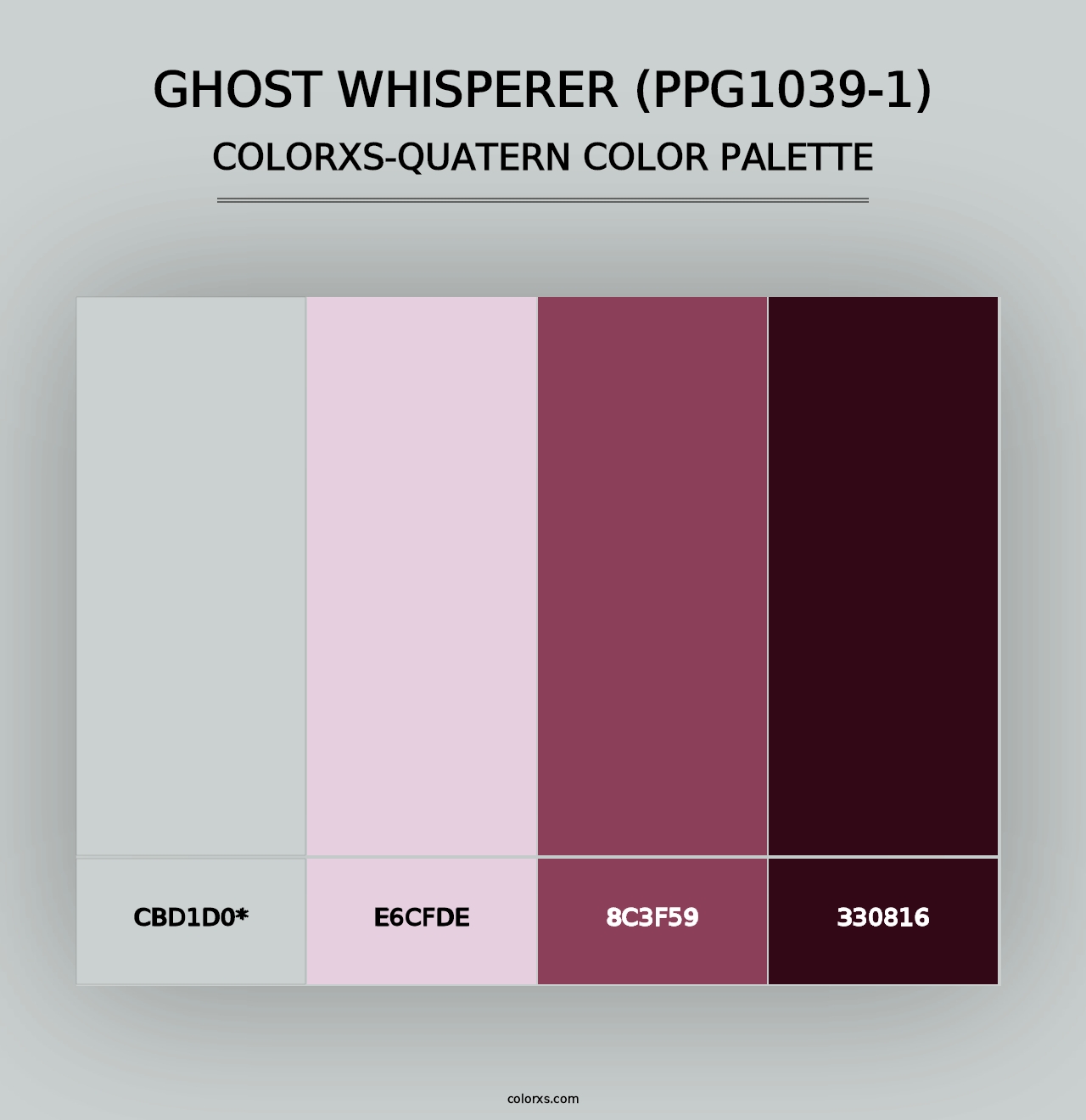 Ghost Whisperer (PPG1039-1) - Colorxs Quad Palette