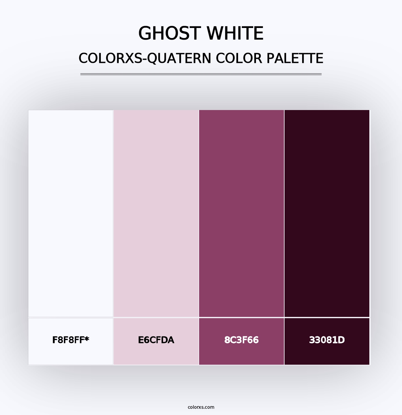 Ghost White - Colorxs Quad Palette