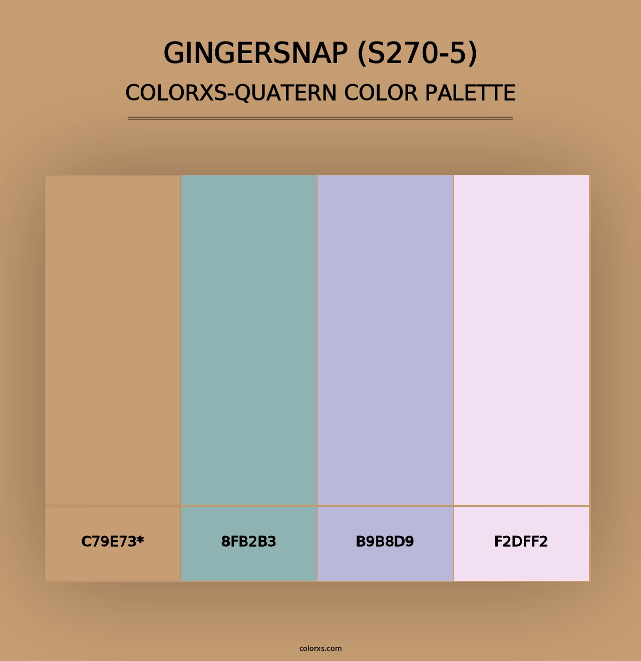 Gingersnap (S270-5) - Colorxs Quad Palette