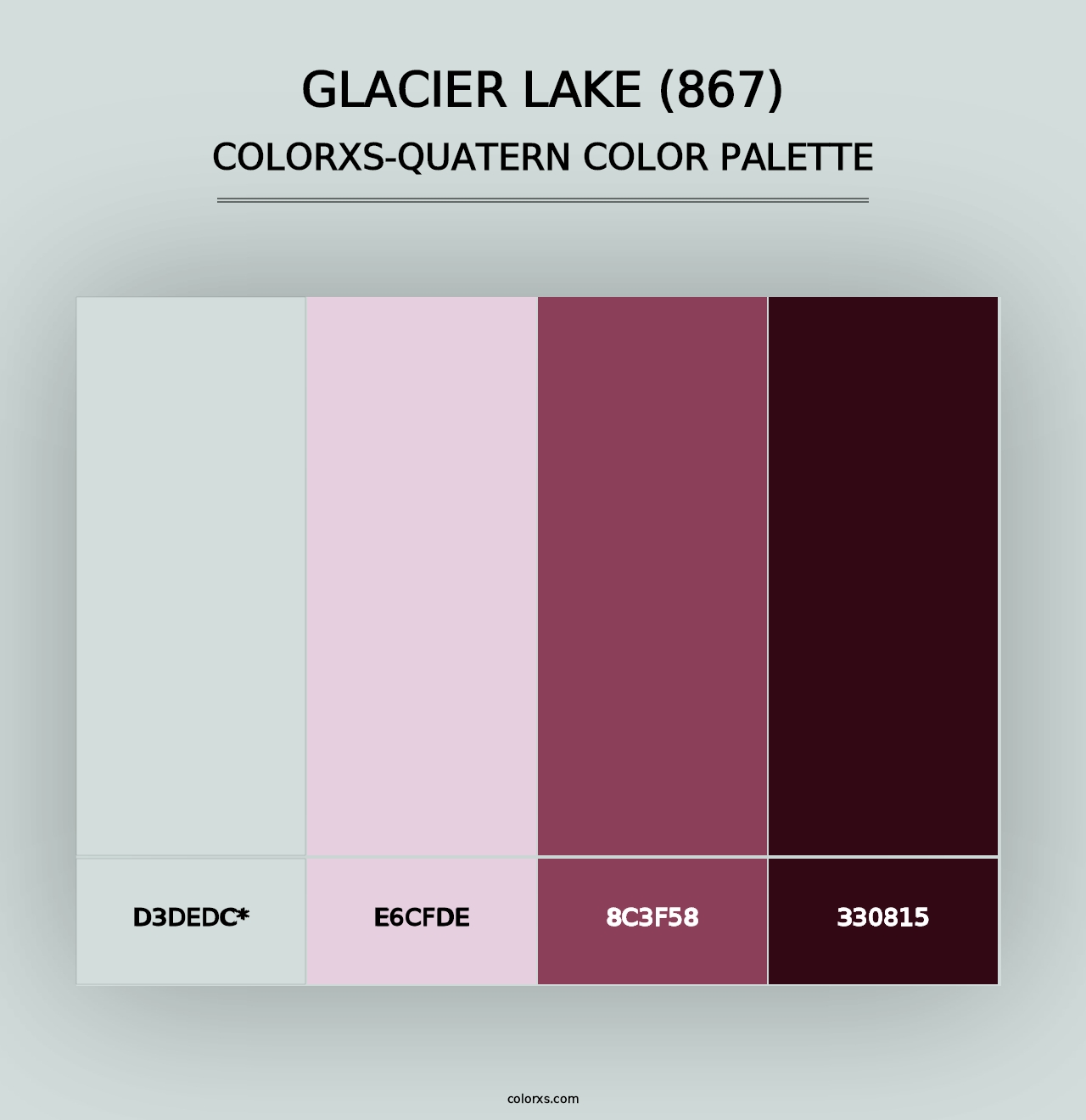 Glacier Lake (867) - Colorxs Quad Palette