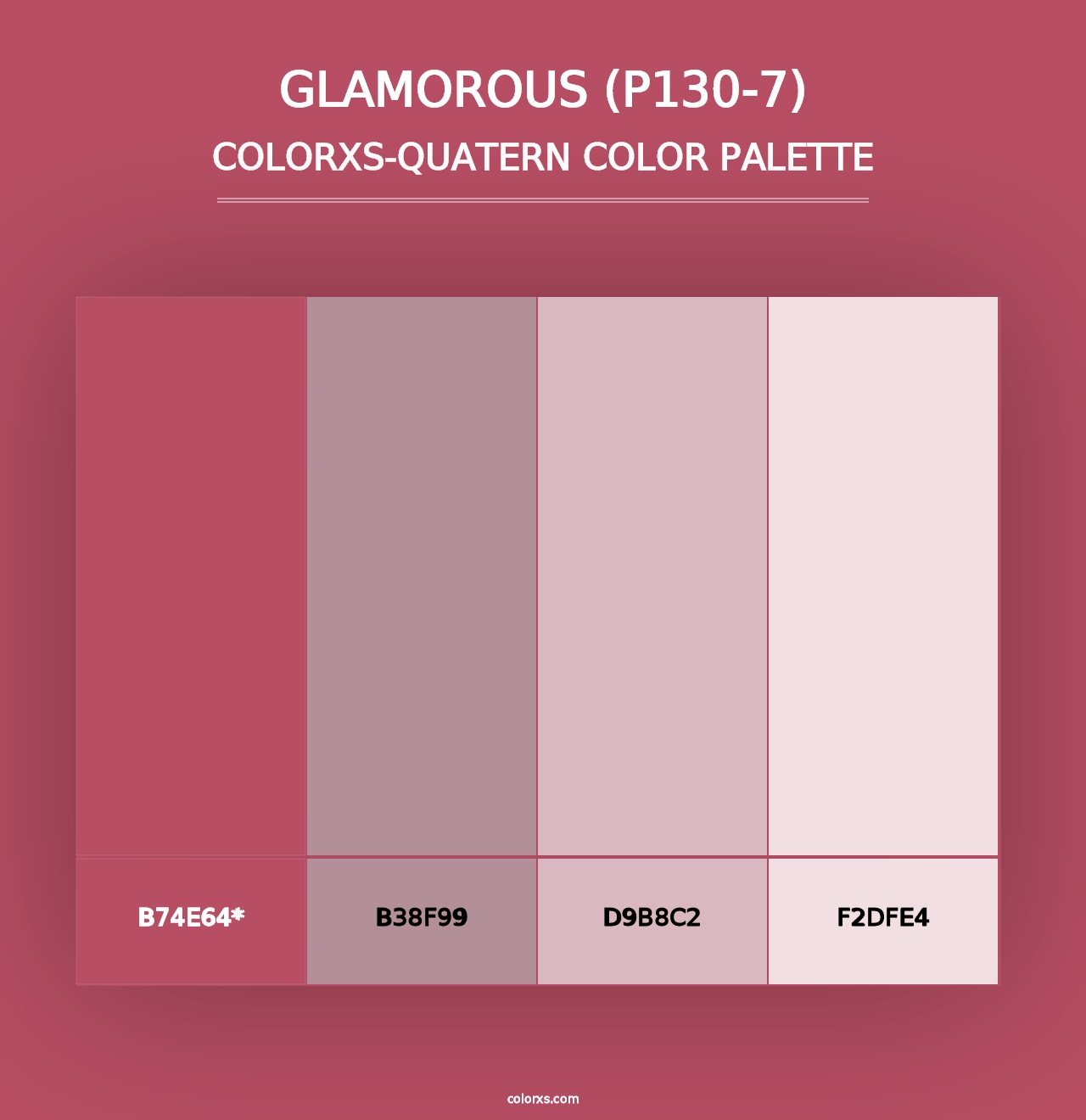 Glamorous (P130-7) - Colorxs Quad Palette