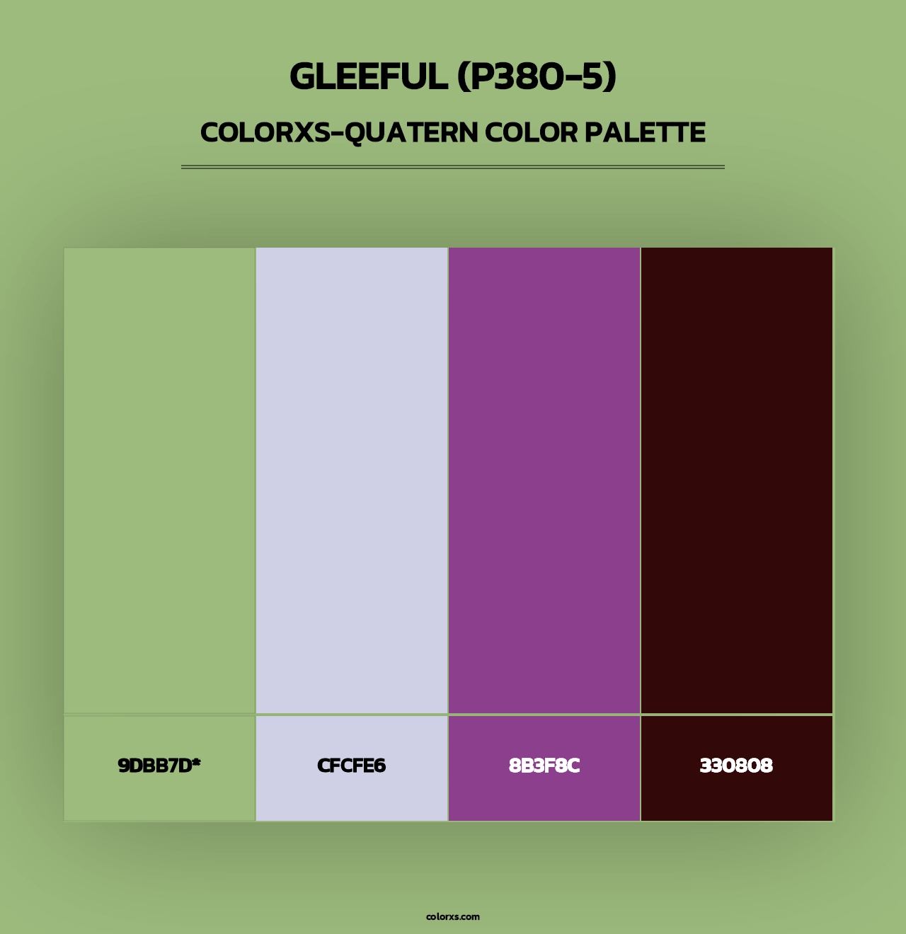 Gleeful (P380-5) - Colorxs Quad Palette