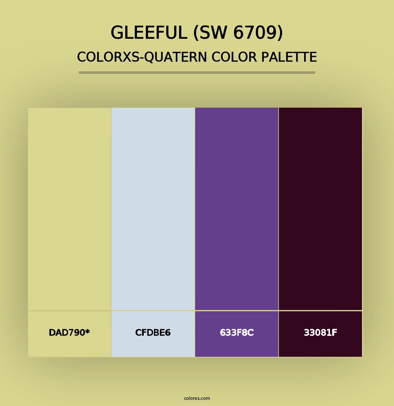 Gleeful (SW 6709) - Colorxs Quad Palette