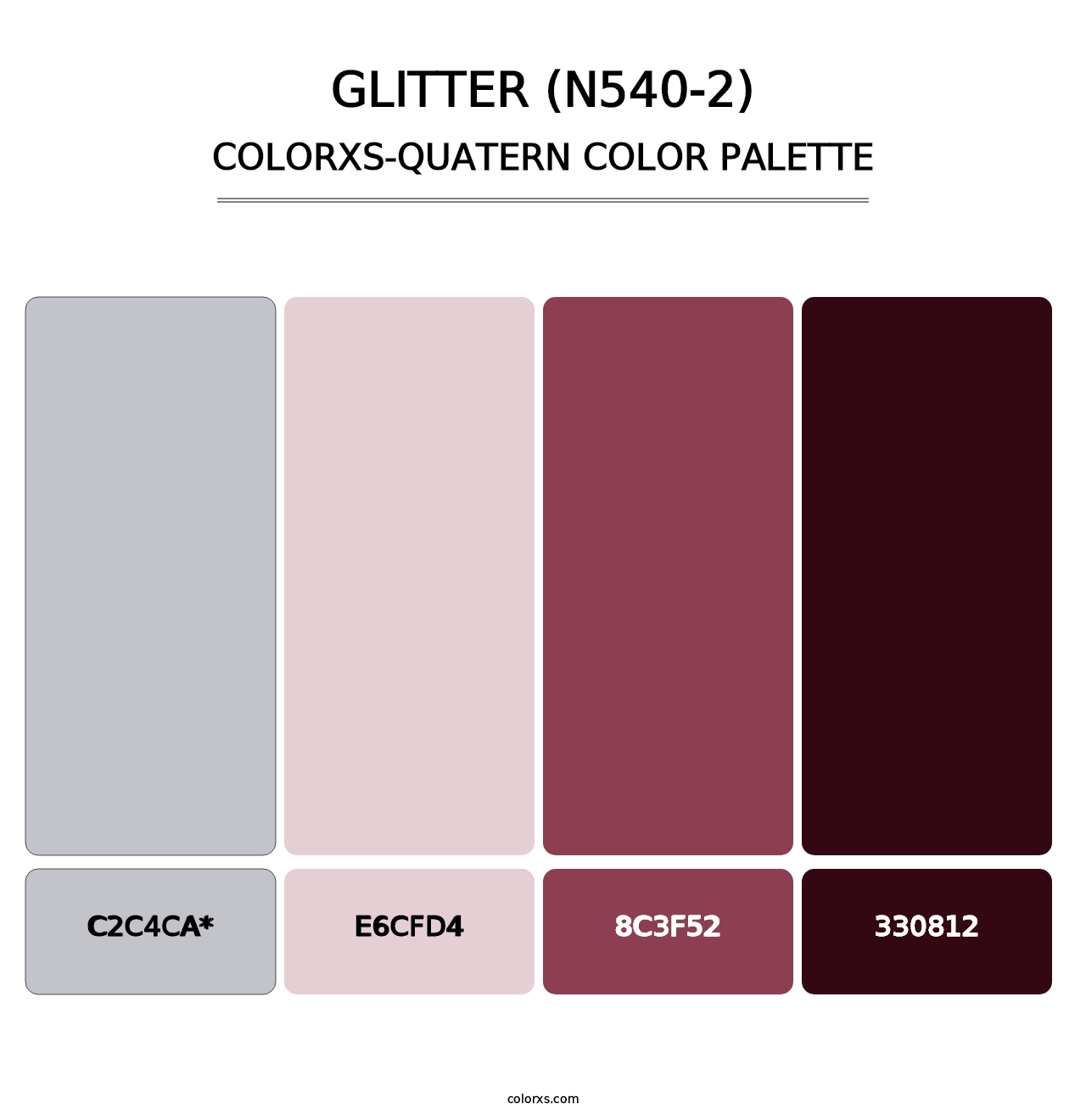 Glitter (N540-2) - Colorxs Quad Palette