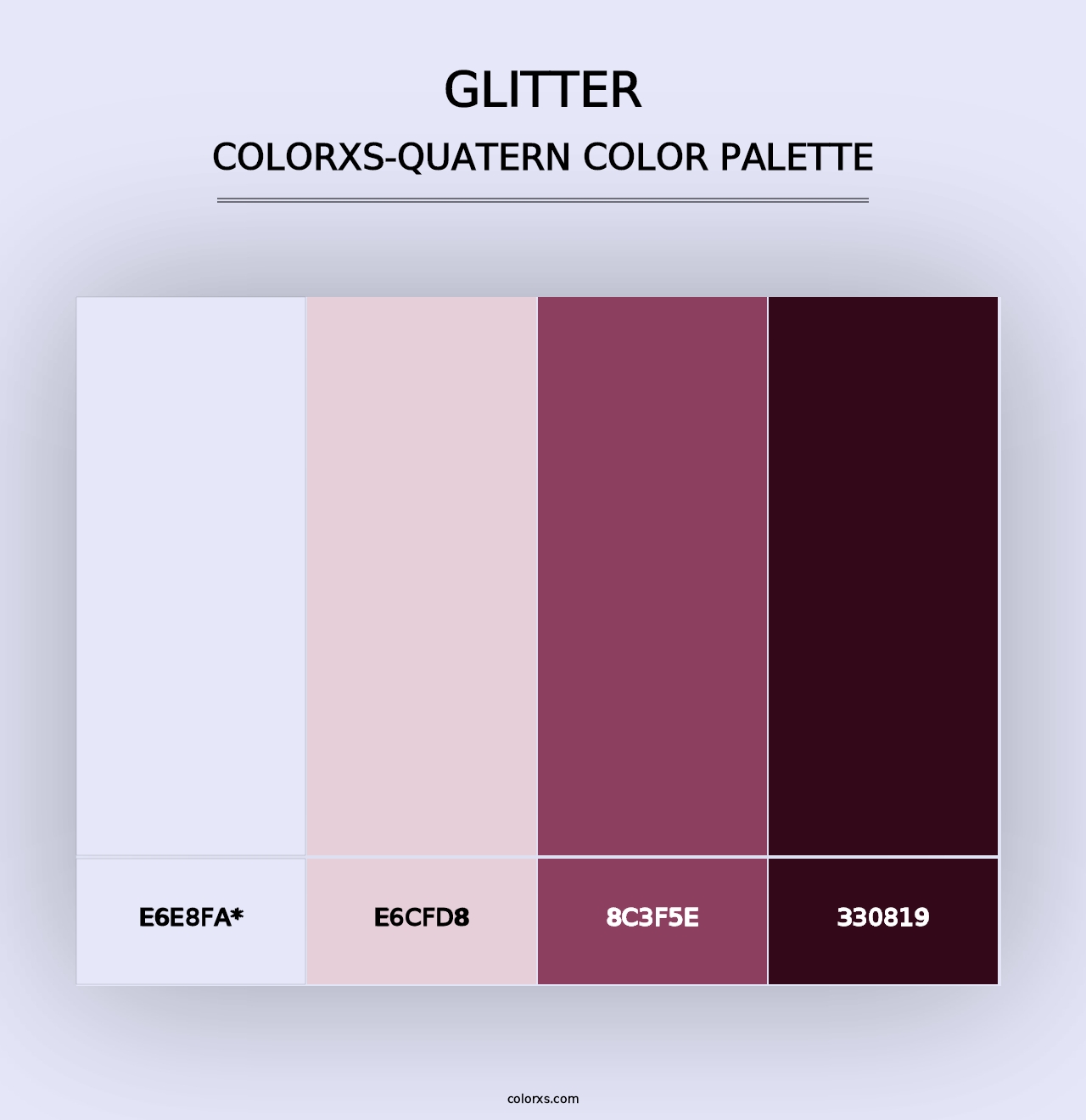 Glitter - Colorxs Quad Palette