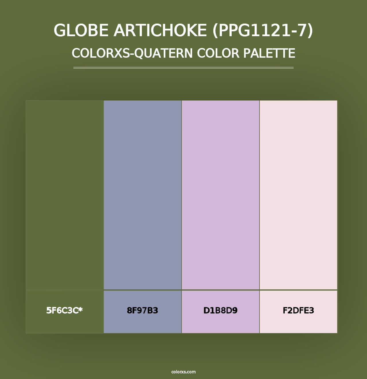 Globe Artichoke (PPG1121-7) - Colorxs Quad Palette