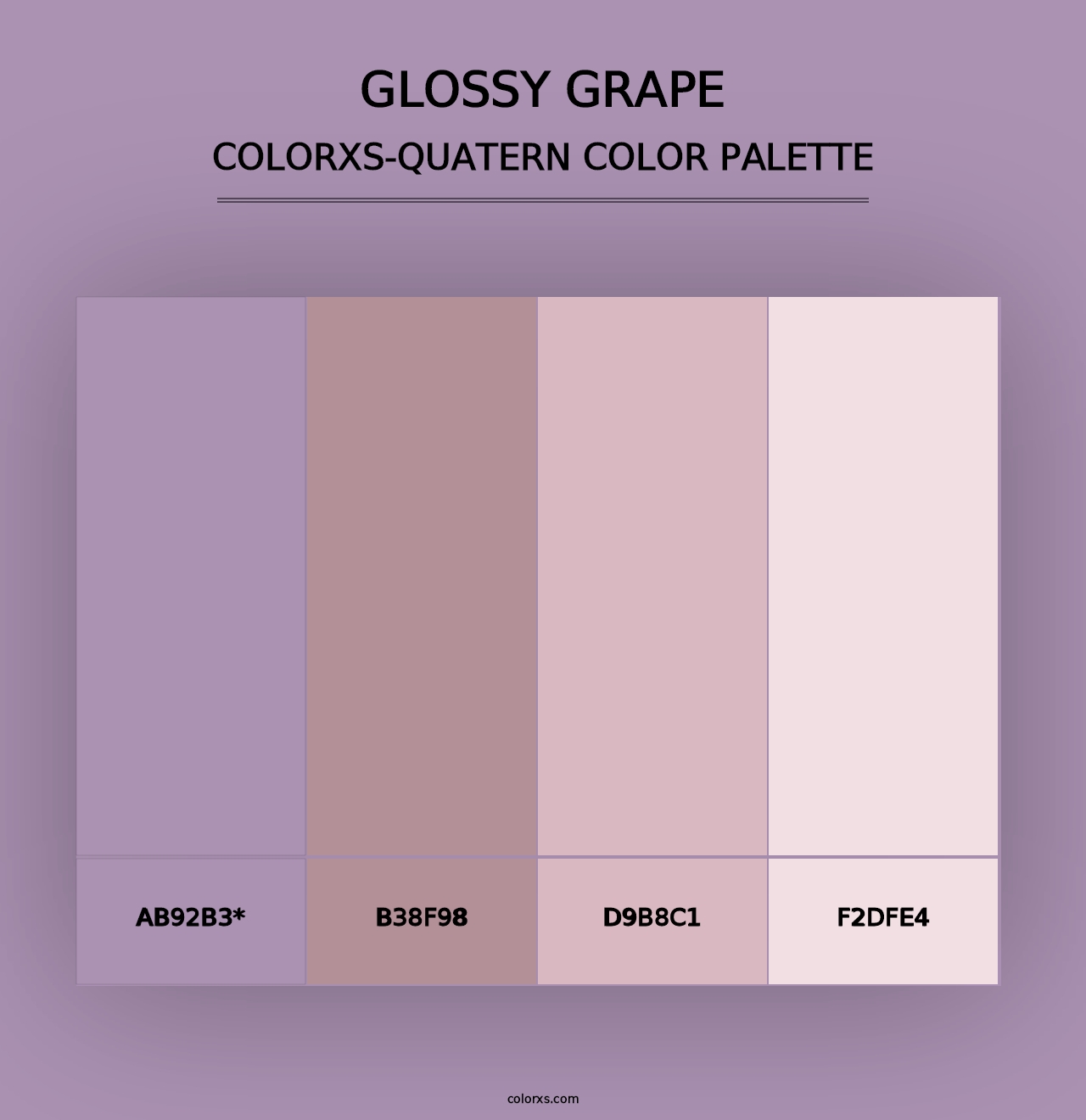 Glossy Grape - Colorxs Quad Palette