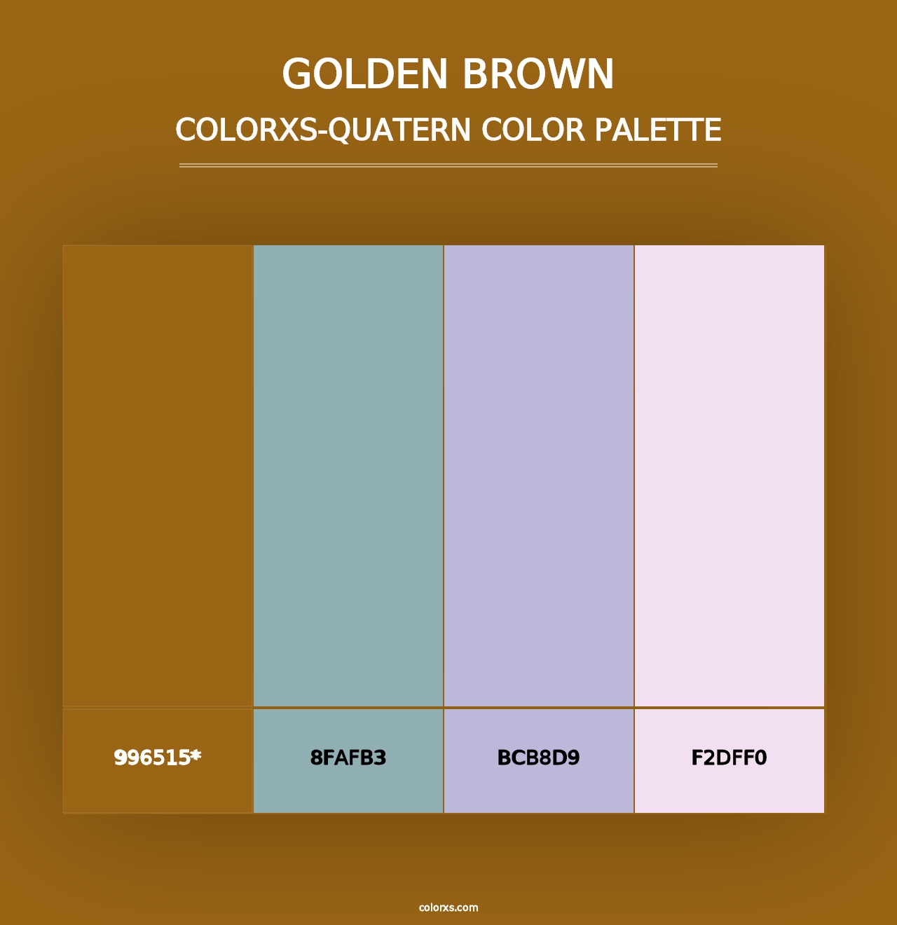 Golden brown - Colorxs Quad Palette