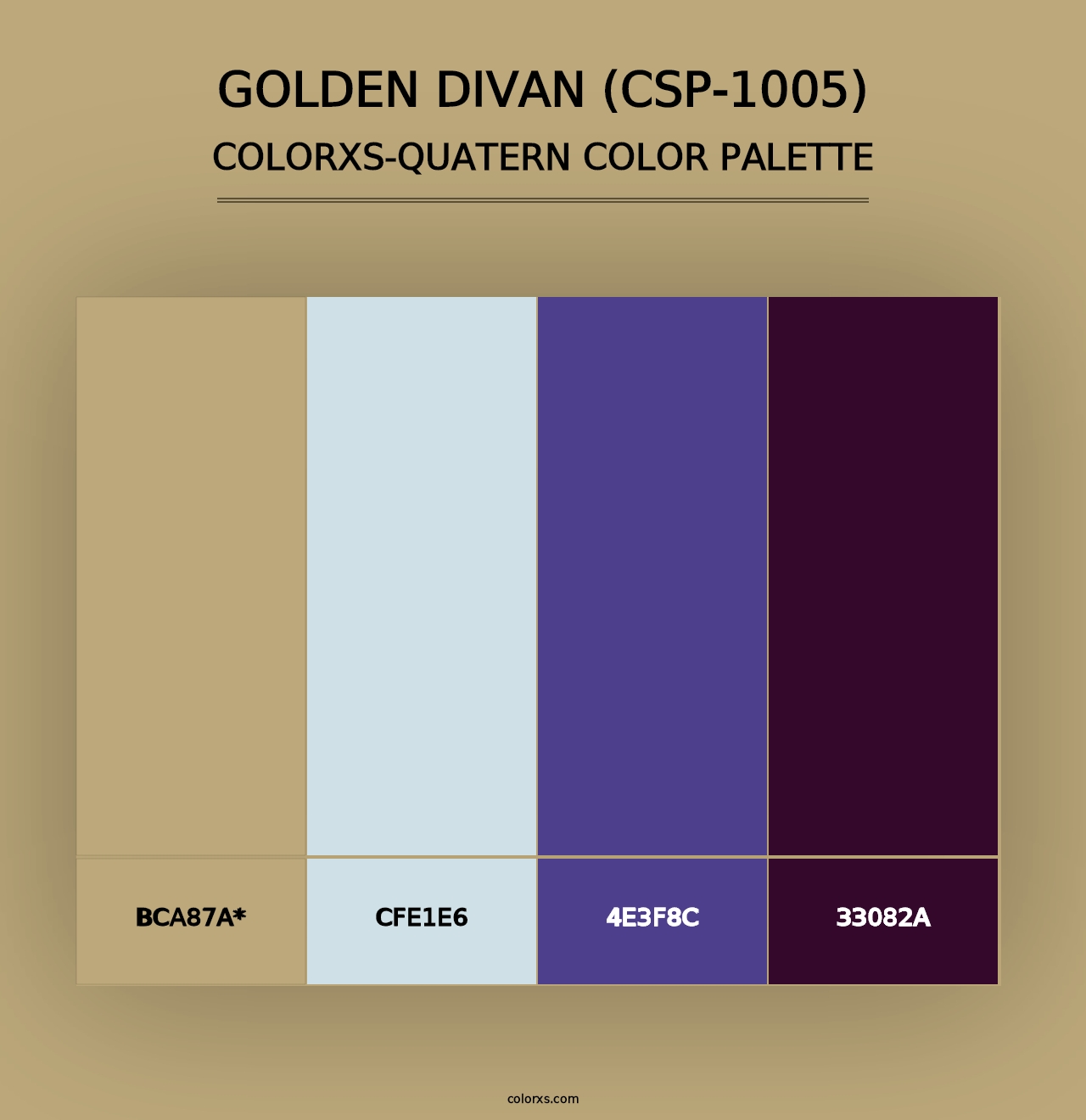 Golden Divan (CSP-1005) - Colorxs Quad Palette