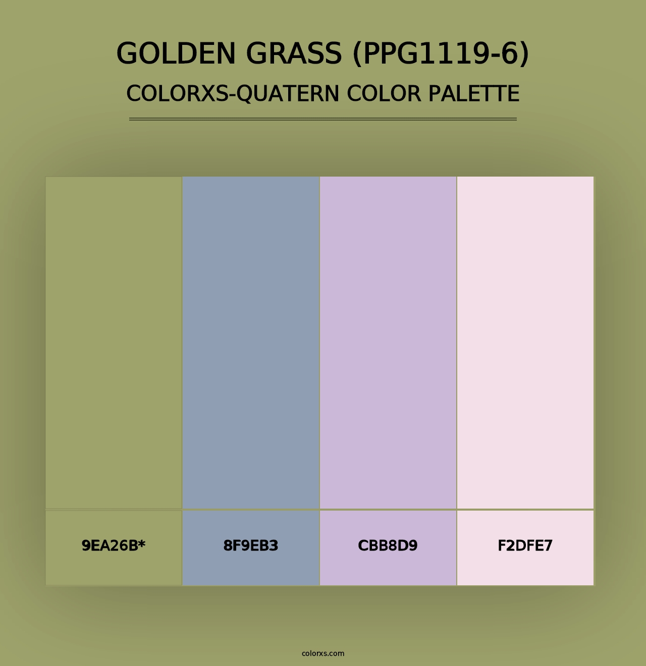 Golden Grass (PPG1119-6) - Colorxs Quad Palette