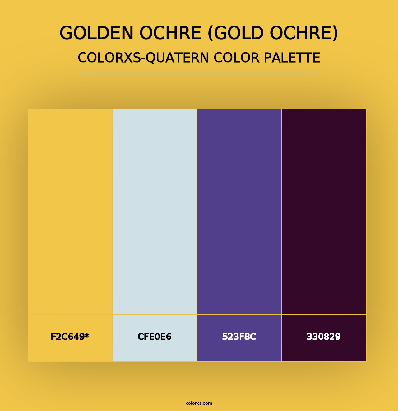 Golden Ochre (Gold Ochre) - Colorxs Quad Palette