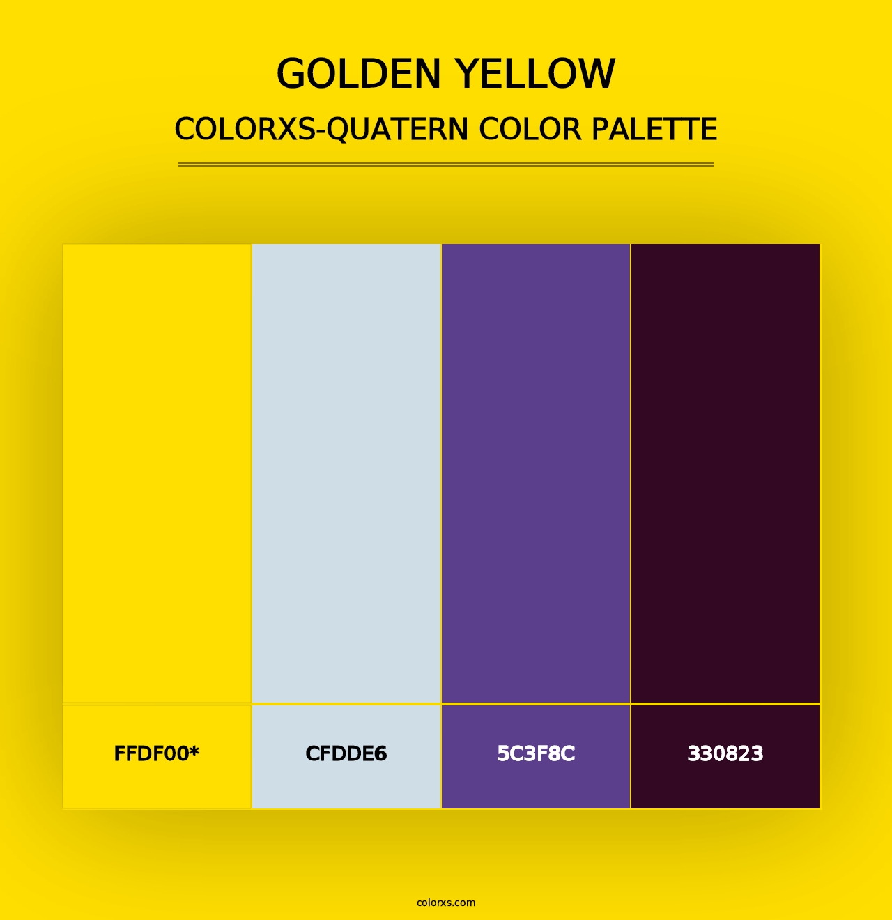 Golden Yellow - Colorxs Quad Palette