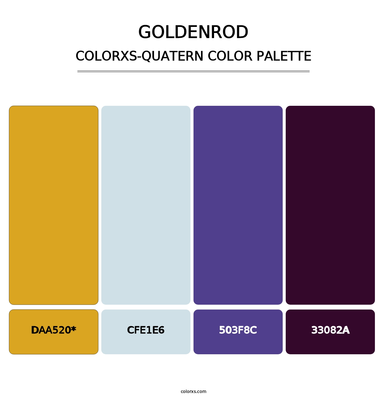 Goldenrod - Colorxs Quad Palette