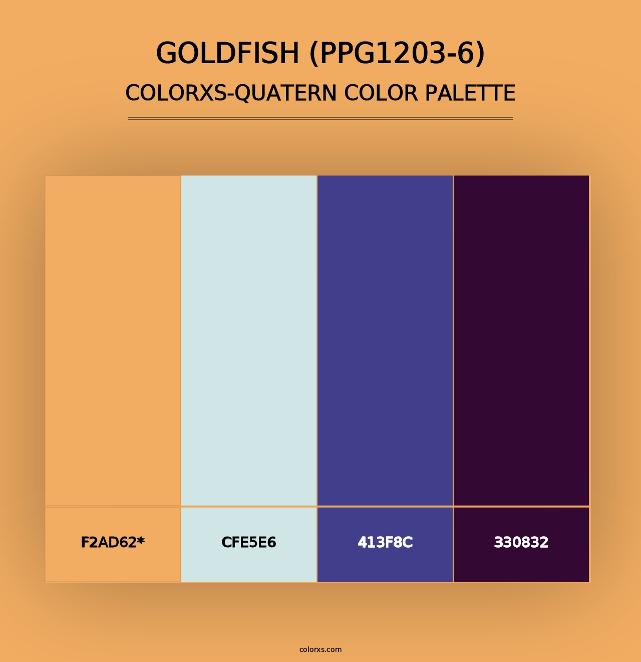 Goldfish (PPG1203-6) - Colorxs Quad Palette