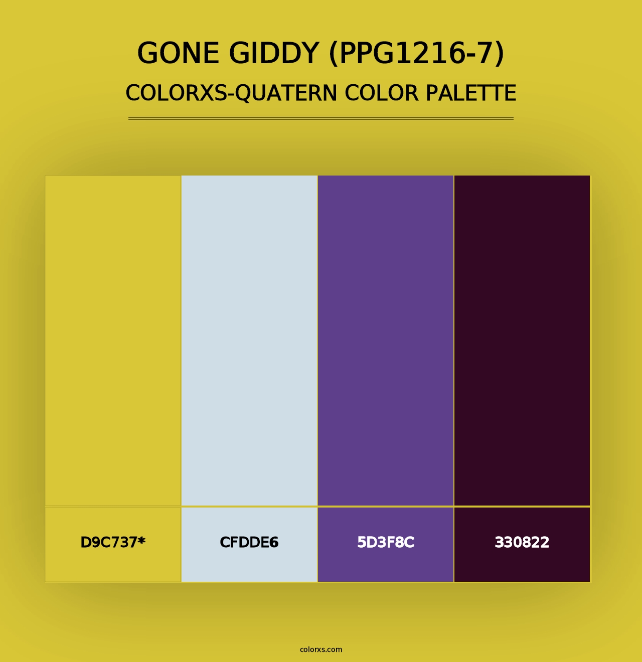 Gone Giddy (PPG1216-7) - Colorxs Quad Palette