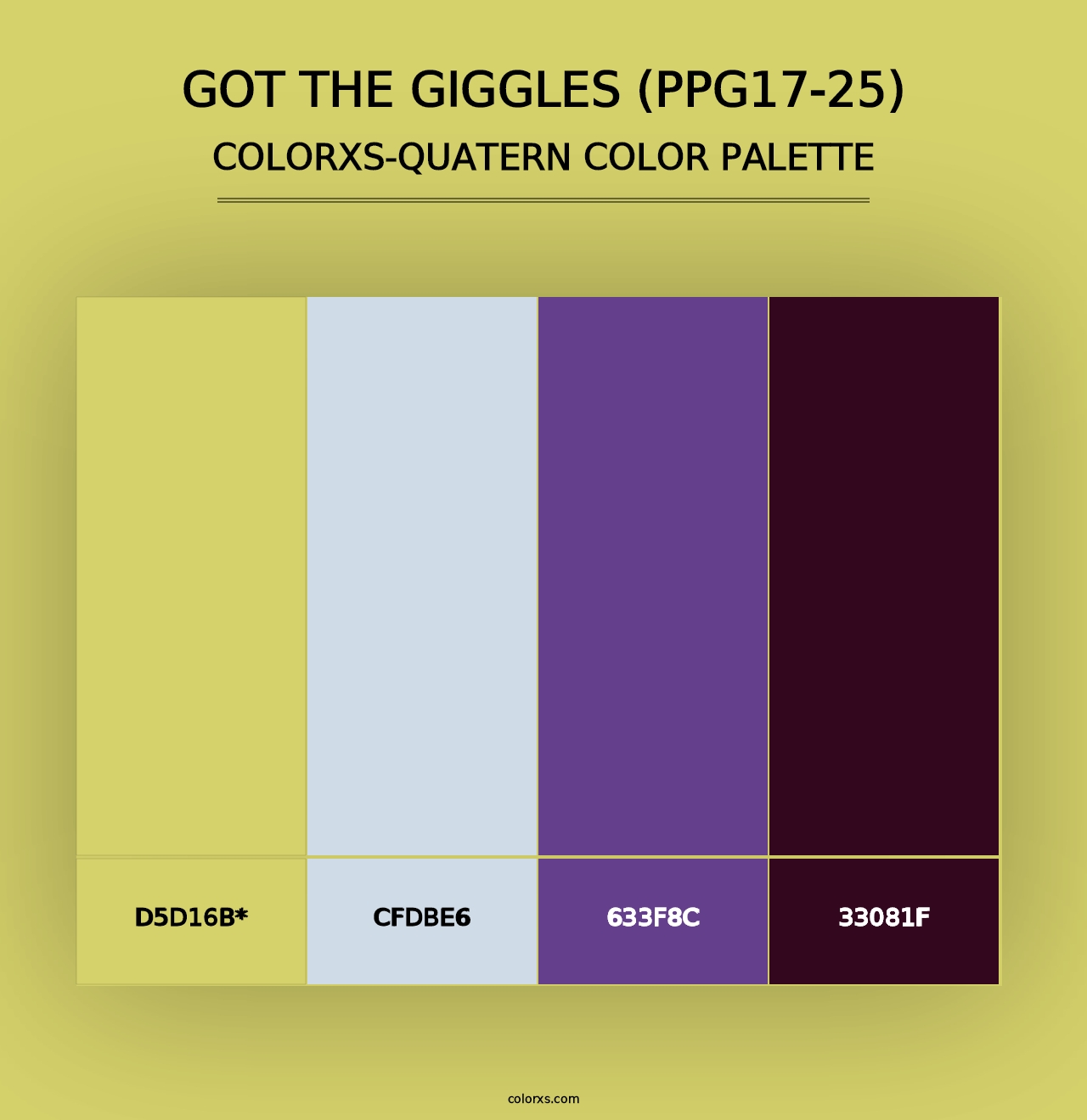 Got The Giggles (PPG17-25) - Colorxs Quad Palette