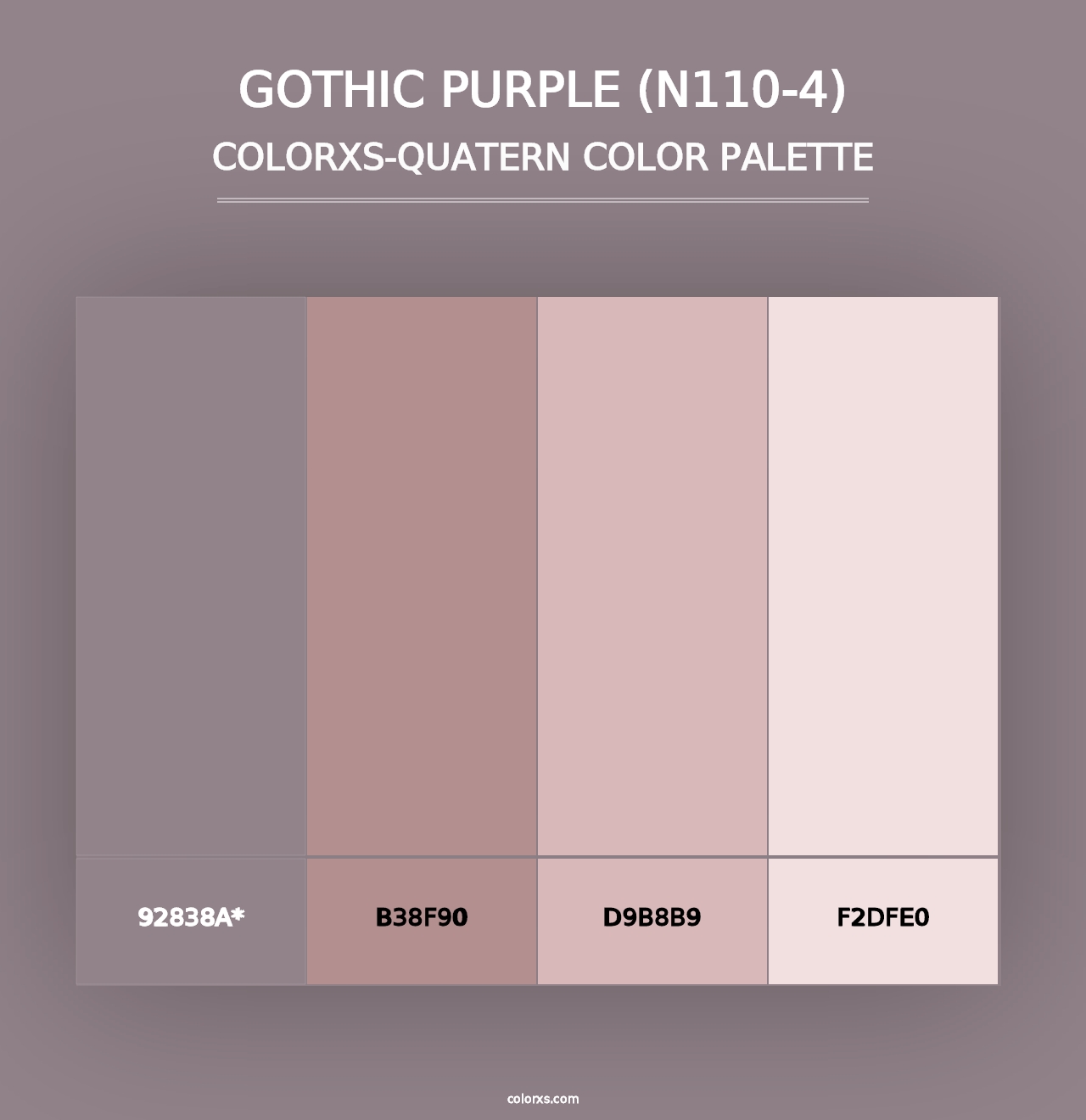 Gothic Purple (N110-4) - Colorxs Quad Palette