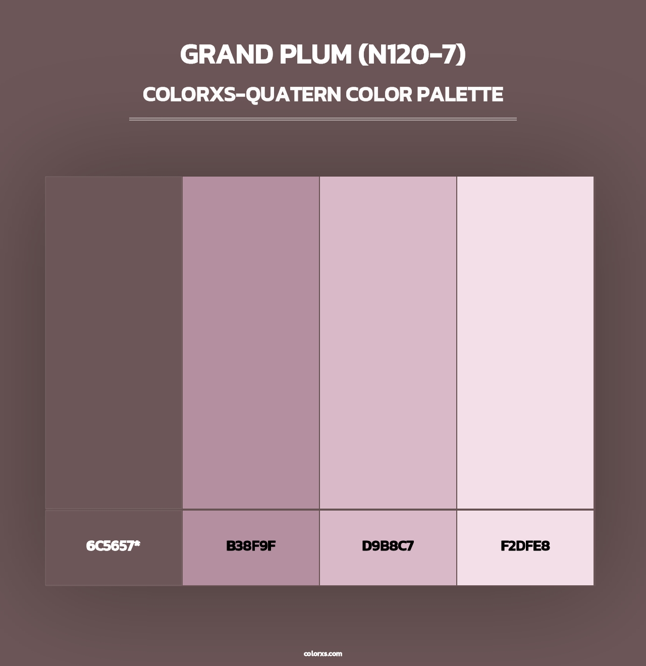 Grand Plum (N120-7) - Colorxs Quad Palette