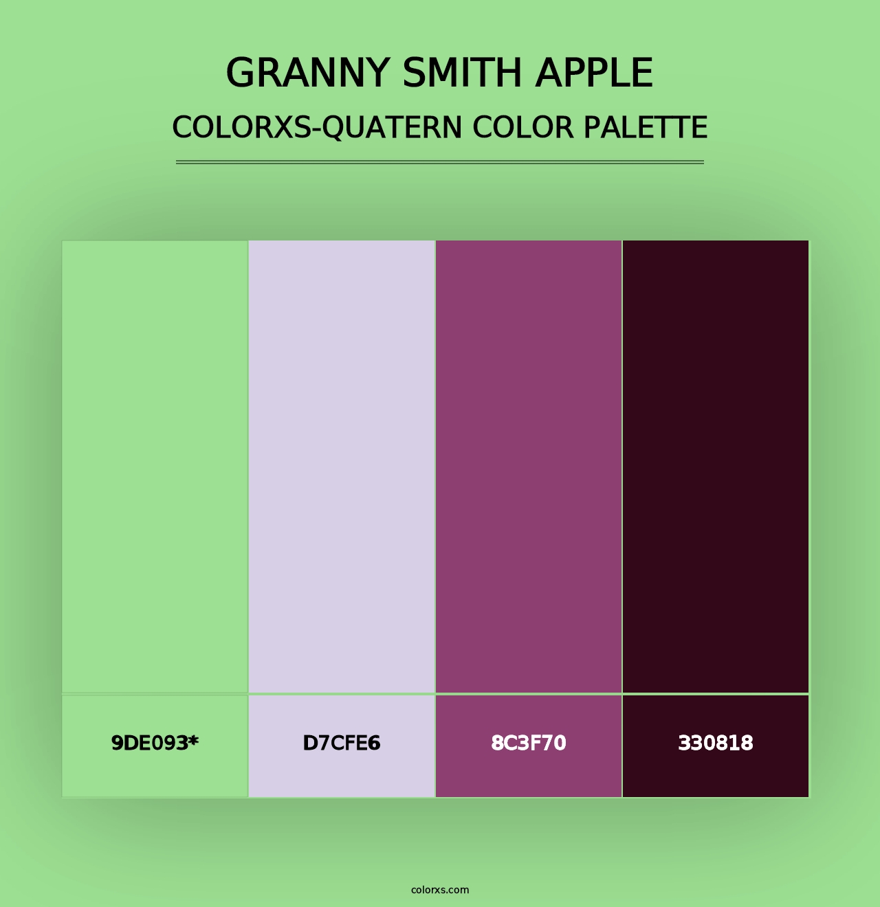 Granny Smith Apple - Colorxs Quad Palette