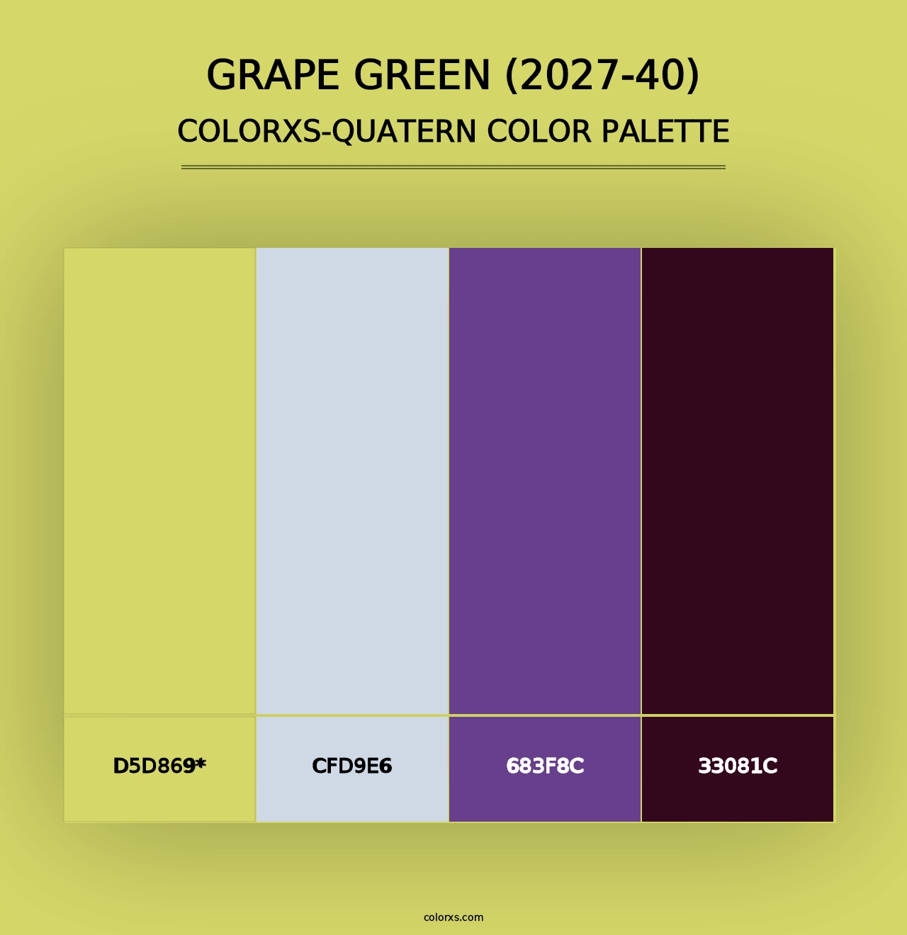 Grape Green (2027-40) - Colorxs Quad Palette