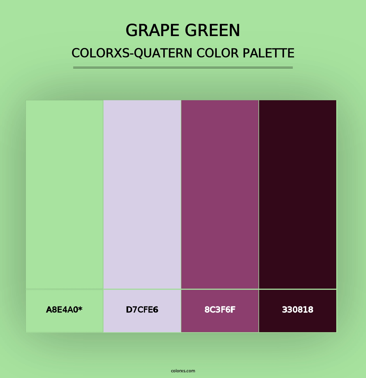 Grape Green - Colorxs Quad Palette