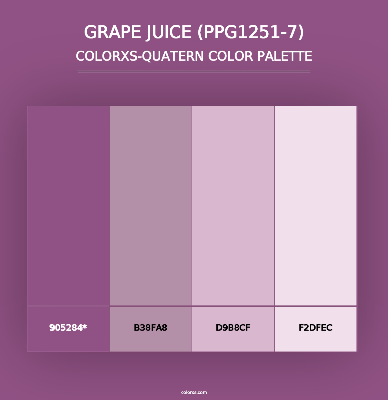 Grape Juice (PPG1251-7) - Colorxs Quad Palette