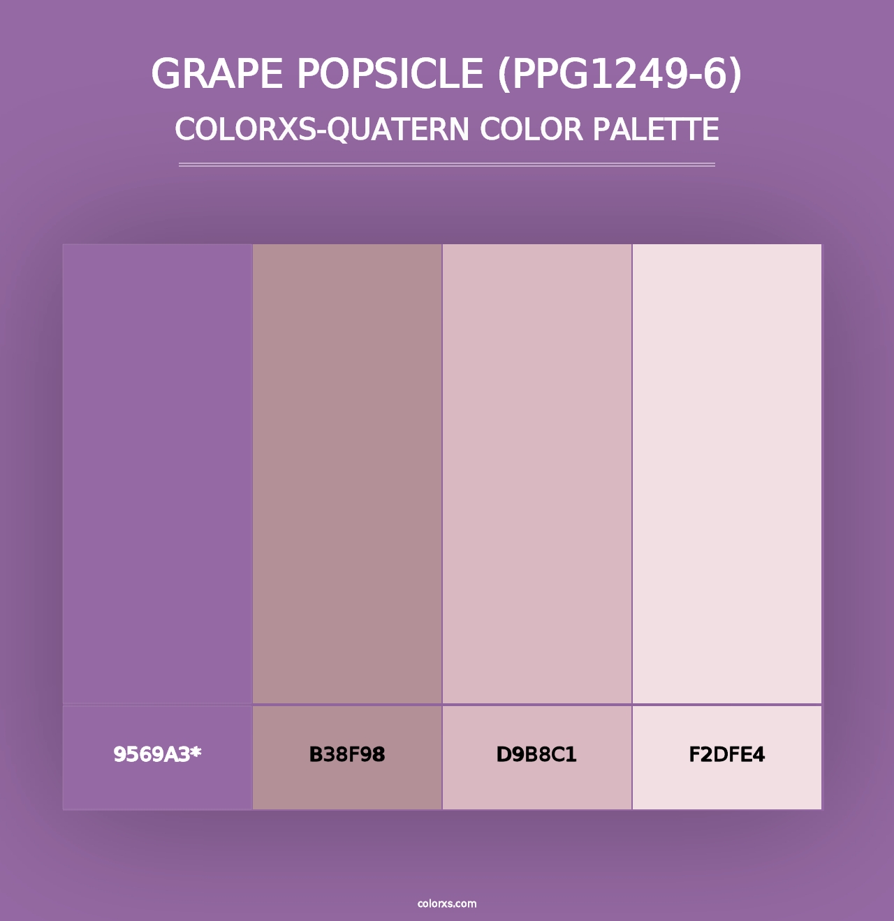 Grape Popsicle (PPG1249-6) - Colorxs Quad Palette