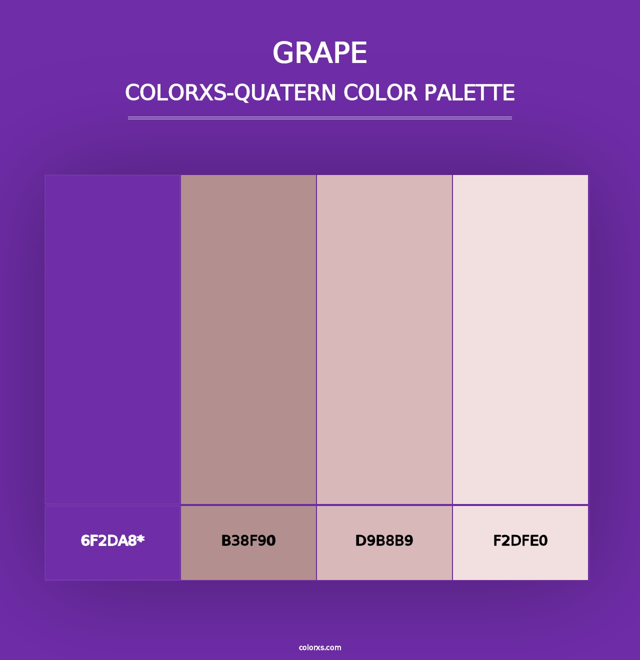 Grape - Colorxs Quad Palette