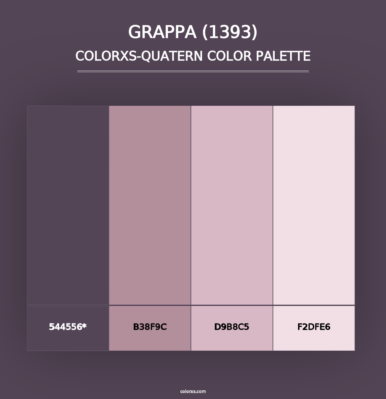 Grappa (1393) - Colorxs Quad Palette