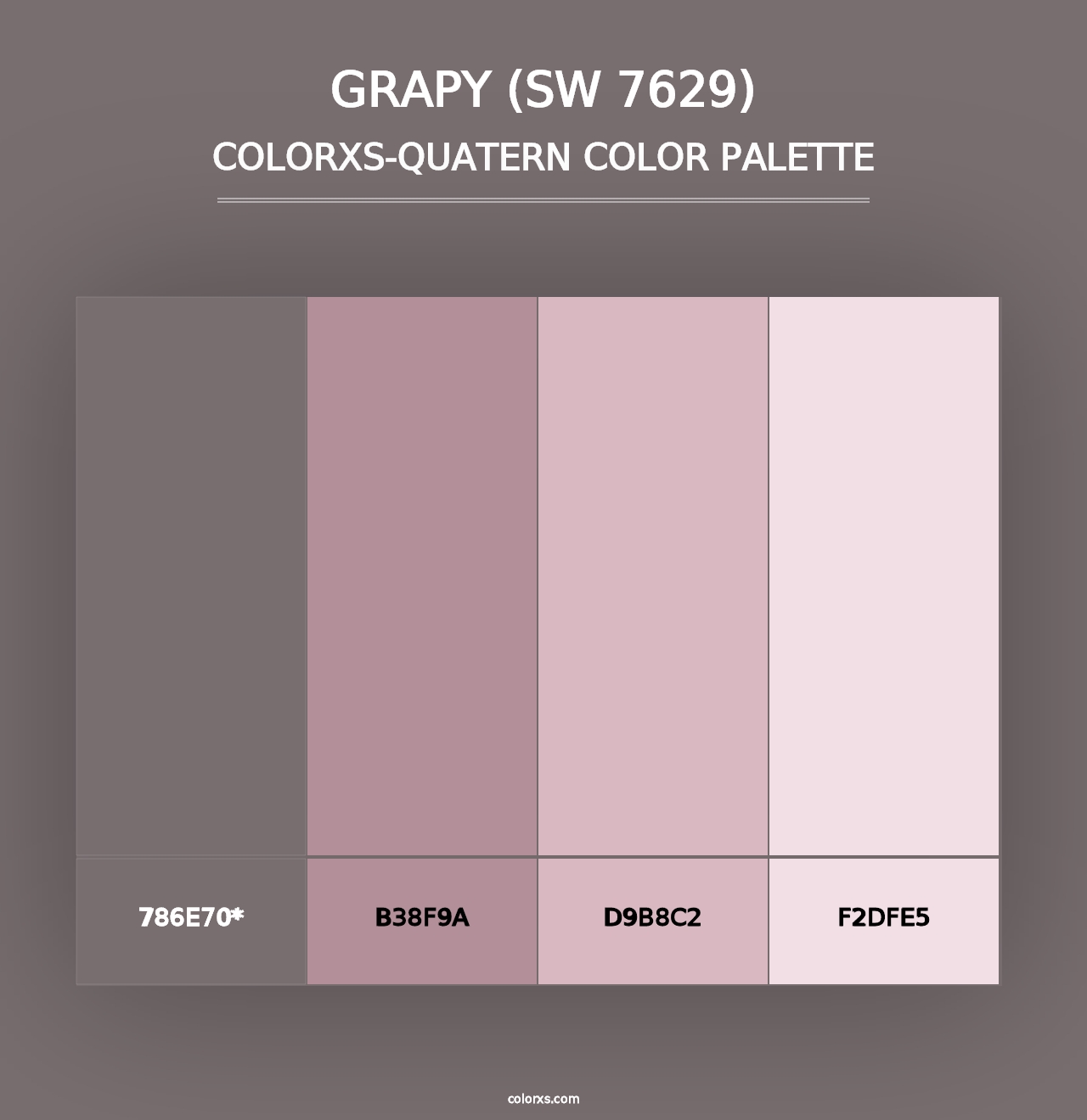 Grapy (SW 7629) - Colorxs Quad Palette