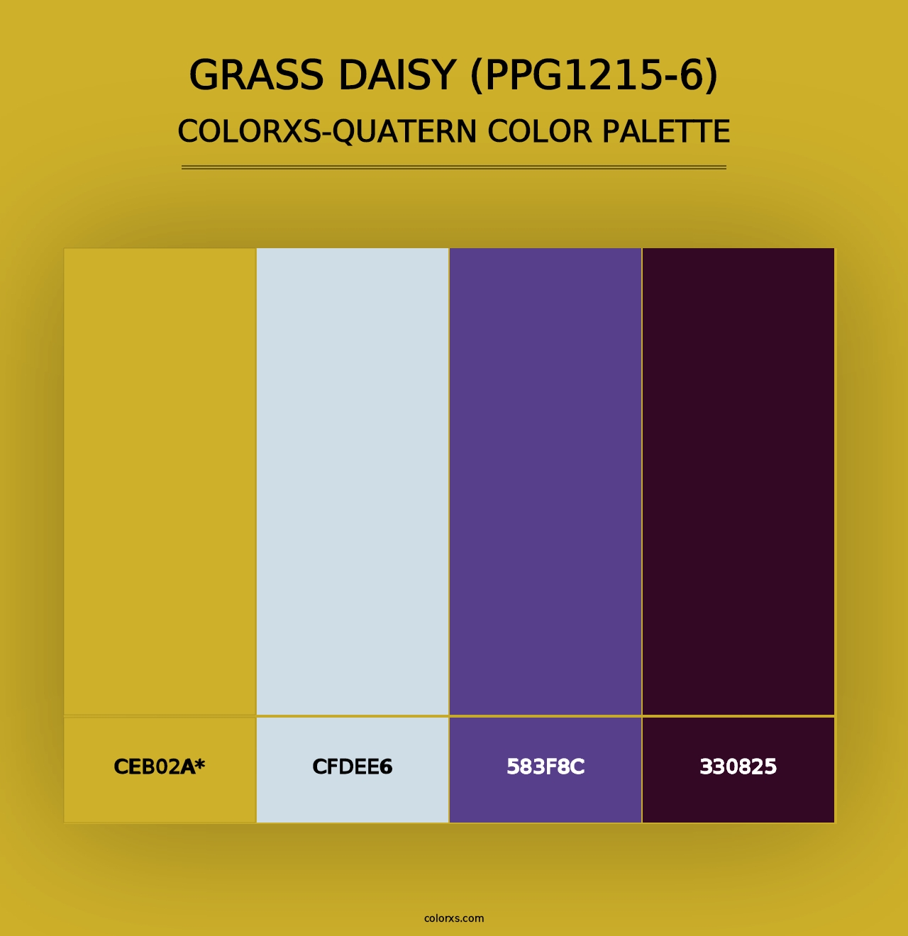 Grass Daisy (PPG1215-6) - Colorxs Quad Palette